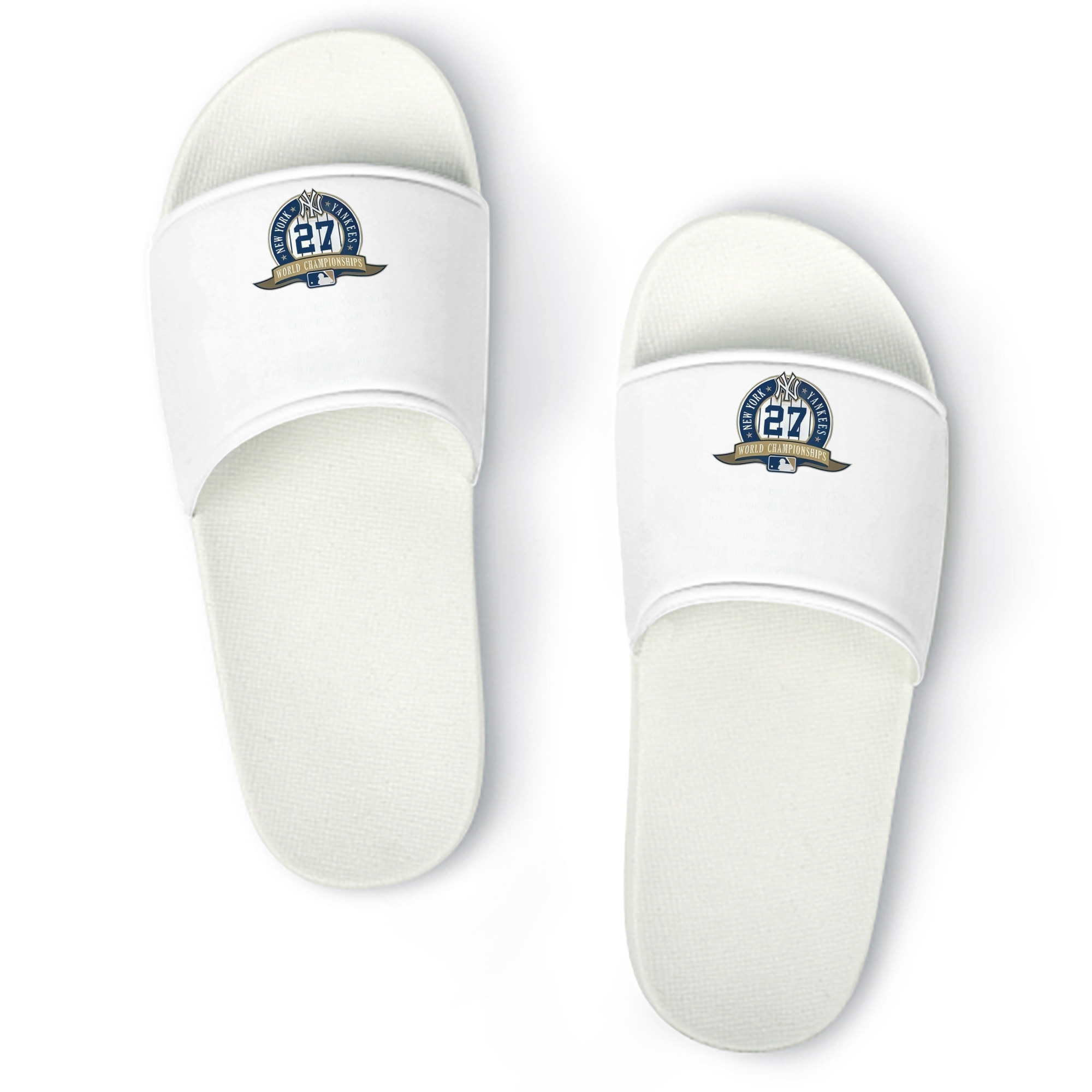 New York Yankees 27 WS Championships PVC Home Slippers For Men & Women – Durable, Comfortable, Waterproof, Non-Slip, Stylish Casual Indoor & Outdoor Sandals