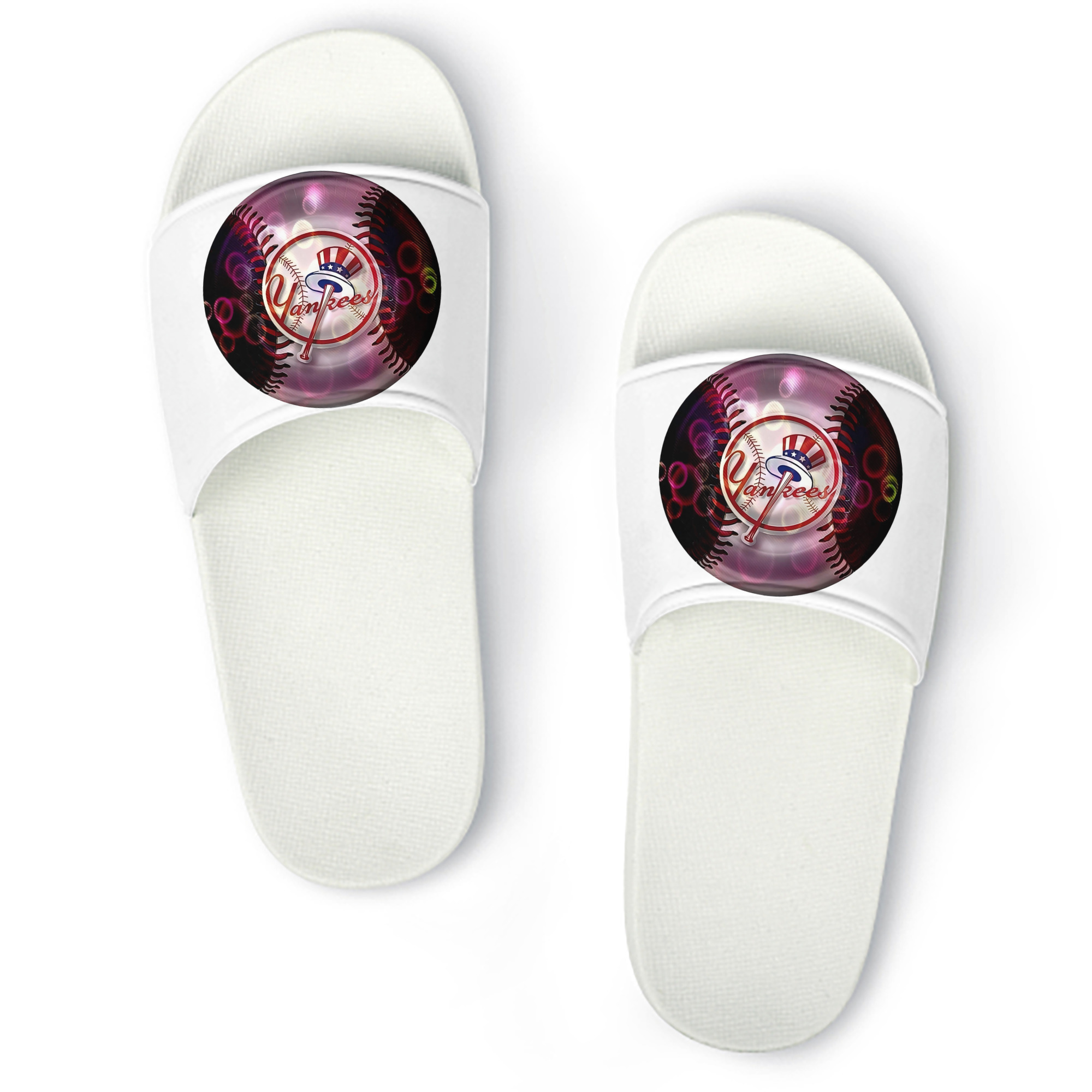 New York Yankees Colorful Logo PVC Home Slippers For Men & Women – Durable, Comfortable, Waterproof, Non-Slip, Stylish Casual Indoor & Outdoor Sandals