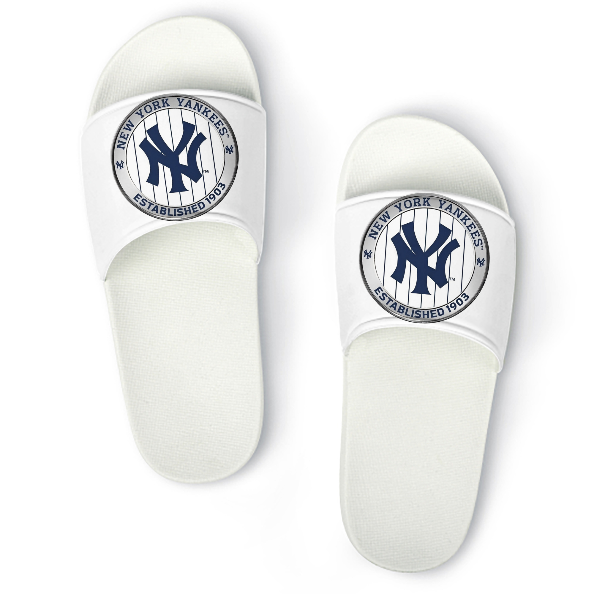 New York Yankees Established 1903 PVC Home Slippers For Men & Women – Durable, Comfortable, Waterproof, Non-Slip, Stylish Casual Indoor & Outdoor Sandals