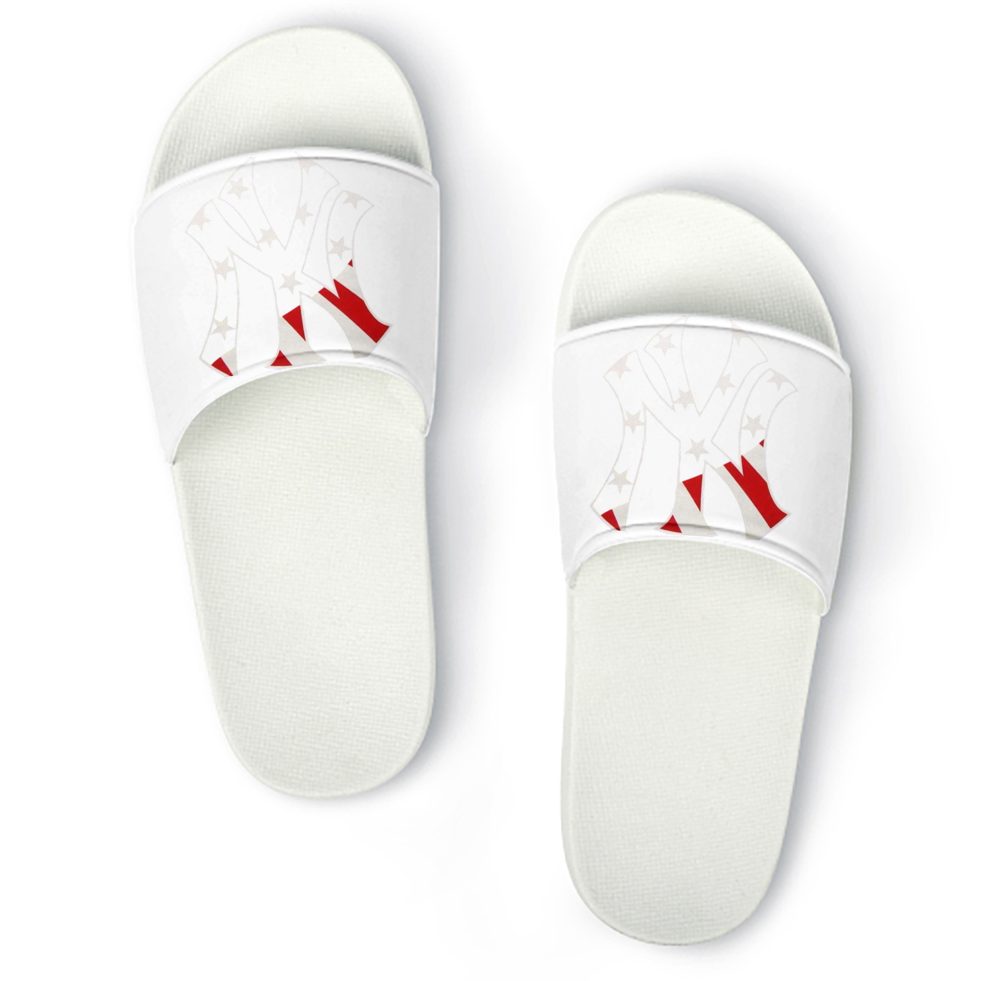 New York Yankees Logo USA PVC Home Slippers For Men & Women – Durable, Comfortable, Waterproof, Non-Slip, Stylish Casual Indoor & Outdoor Sandals