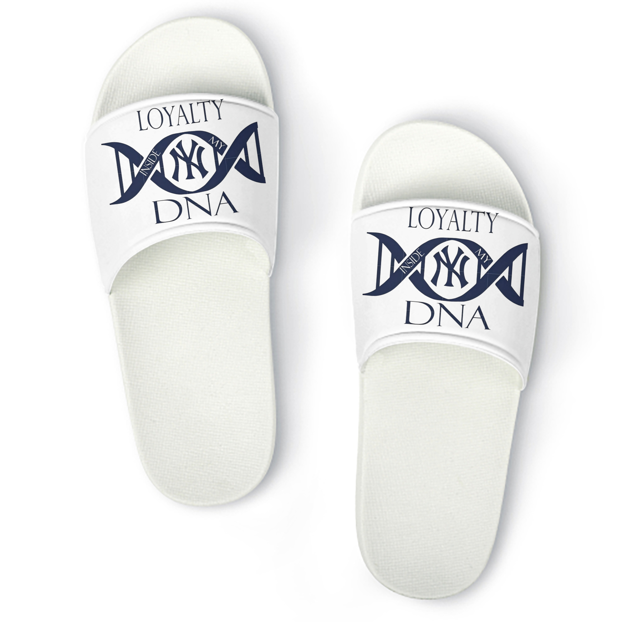 New York Yankees Loyalty DNA PVC Home Slippers For Men & Women – Durable, Comfortable, Waterproof, Non-Slip, Stylish Casual Indoor & Outdoor Sandals