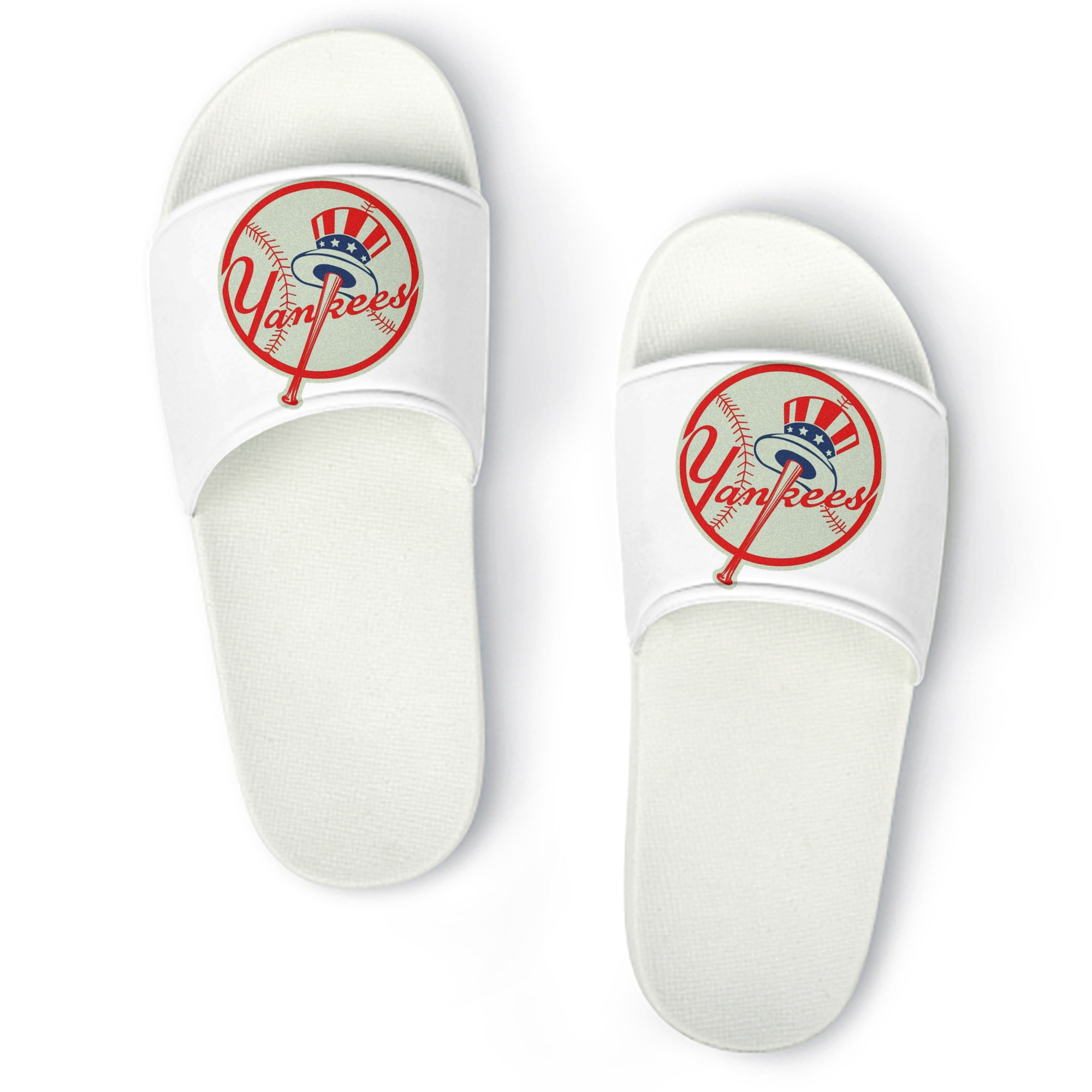 New York Yankees Logo PVC Home Slippers For Men & Women – Durable, Comfortable, Waterproof, Non-Slip, Stylish Casual Indoor & Outdoor Sandals