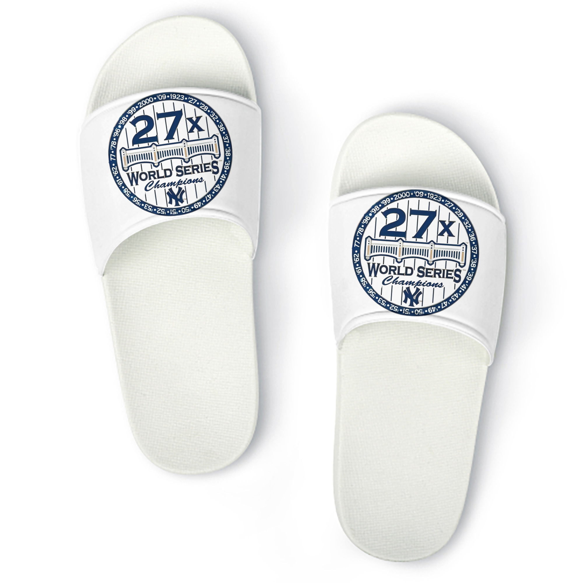 New York Yankees 27X WS Champions PVC Home Slippers For Men & Women – Durable, Comfortable, Waterproof, Non-Slip, Stylish Casual Indoor & Outdoor Sandals
