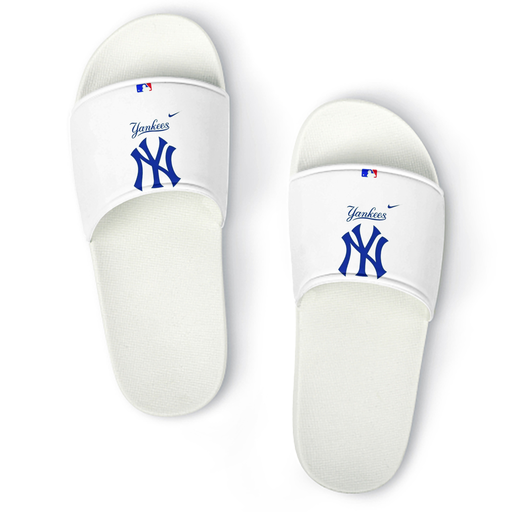 New York Yankees Blue Logo PVC Home Slippers For Men & Women – Durable, Comfortable, Waterproof, Non-Slip, Stylish Casual Indoor & Outdoor Sandals