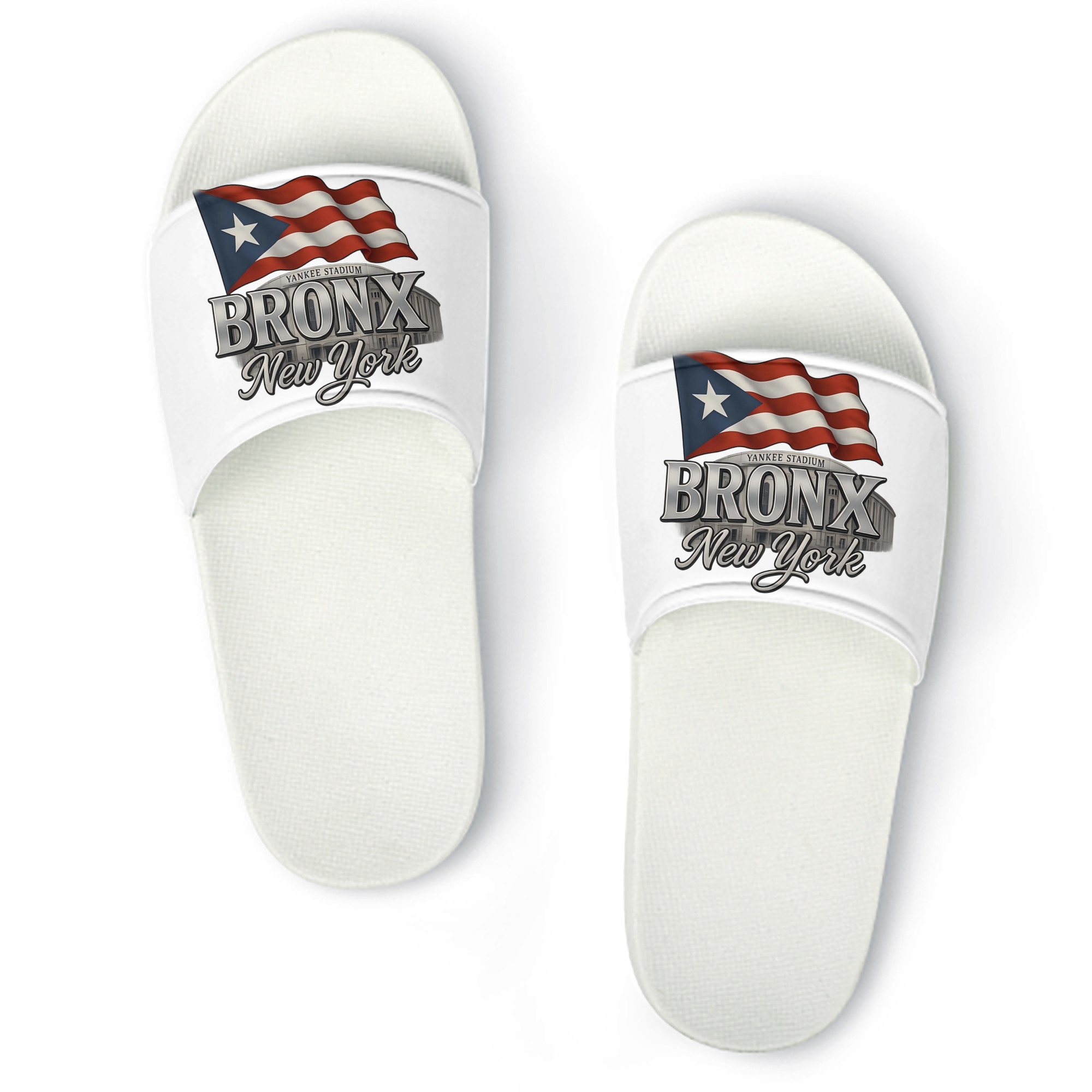 New York Yankees BRONX Yankees Stadium PVC Home Slippers For Men & Women – Durable, Comfortable, Waterproof, Non-Slip, Stylish Casual Indoor & Outdoor Sandals