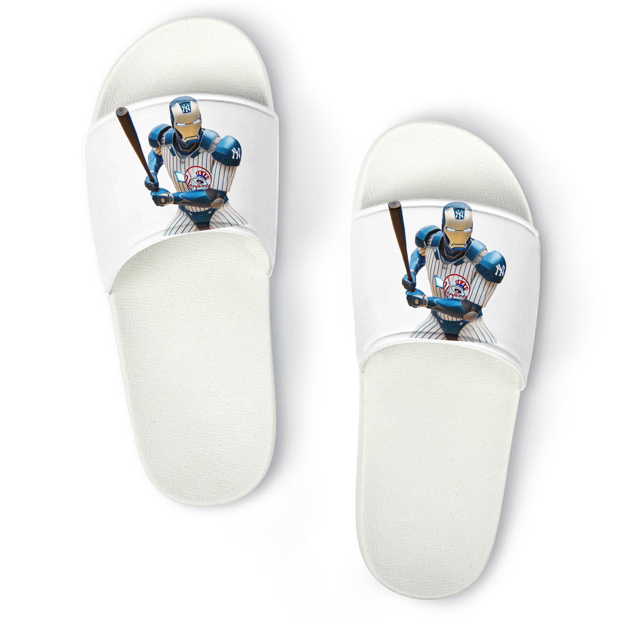 New York Yankees 283 PVC Home Slippers For Men & Women – Durable, Comfortable, Waterproof, Non-Slip, Stylish Casual Indoor & Outdoor Sandals