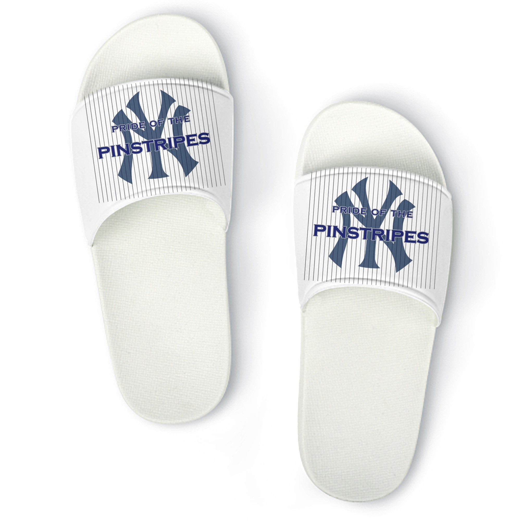 New York Yankees Pride of The Pinstripes PVC Home Slippers For Men & Women – Durable, Comfortable, Waterproof, Non-Slip, Stylish Casual Indoor & Outdoor Sandals