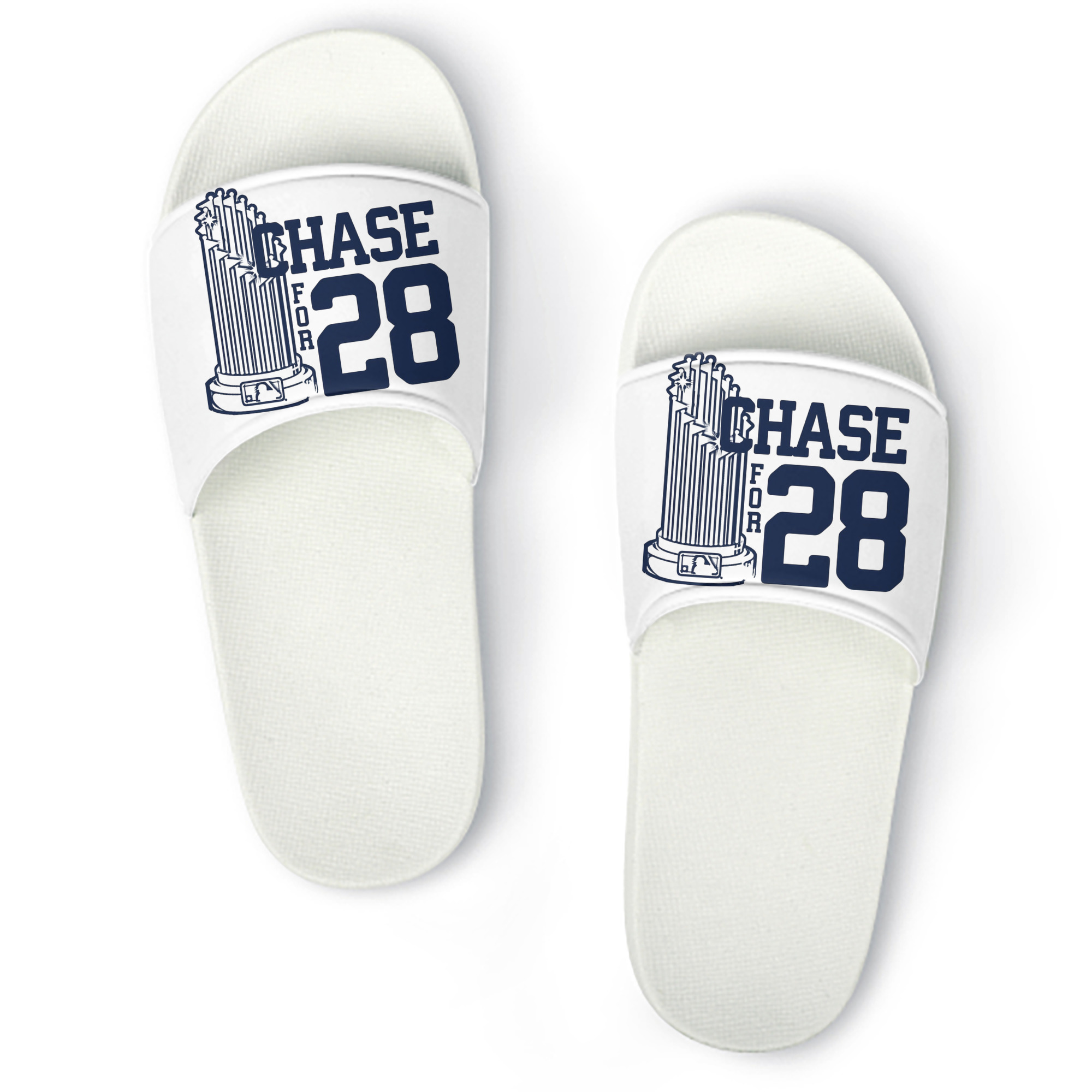 New York Yankees Chase For 28 PVC Home Slippers For Men & Women – Durable, Comfortable, Waterproof, Non-Slip, Stylish Casual Indoor & Outdoor Sandals