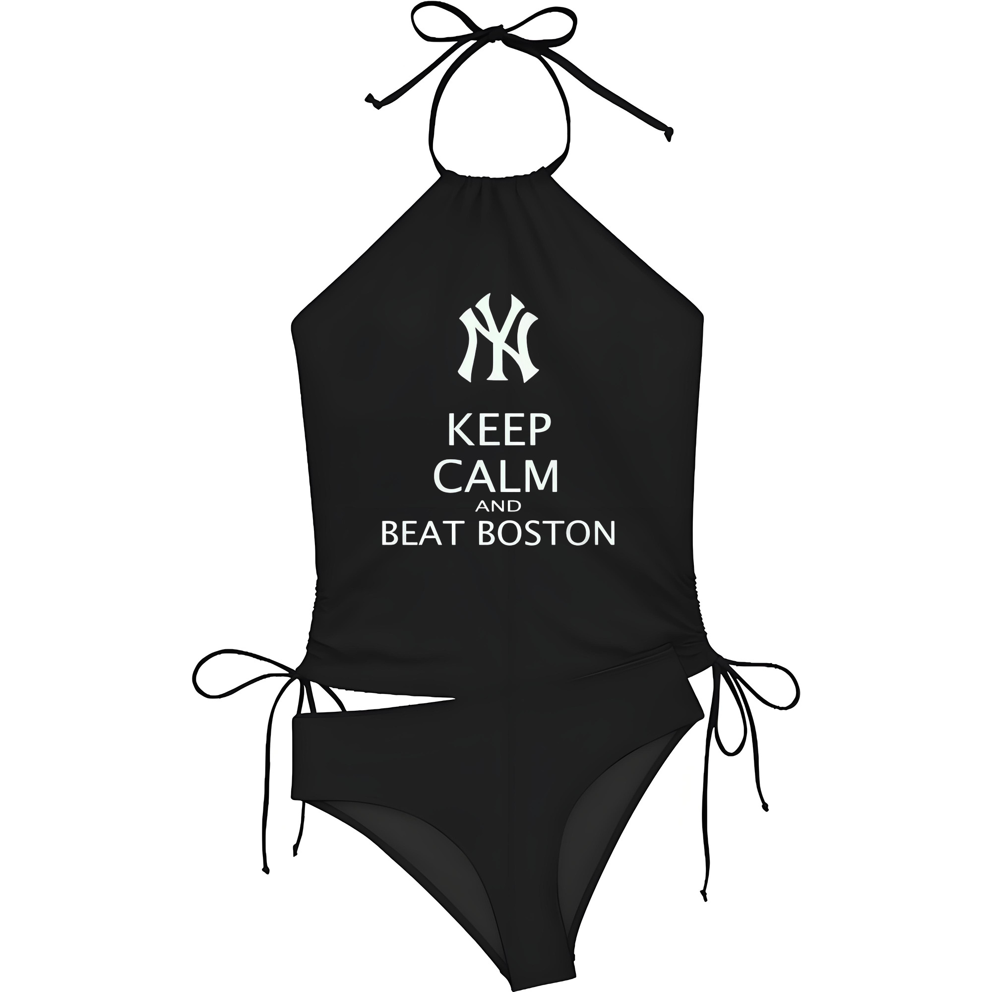 New York Yankees 26 Women's Heat Transfer Printed Two-Piece Bikini Set – Sexy One-Shoulder Top & Triangle Bottom, Soft Nylon-Spandex, Perfect for Beach, Pool & Vacation