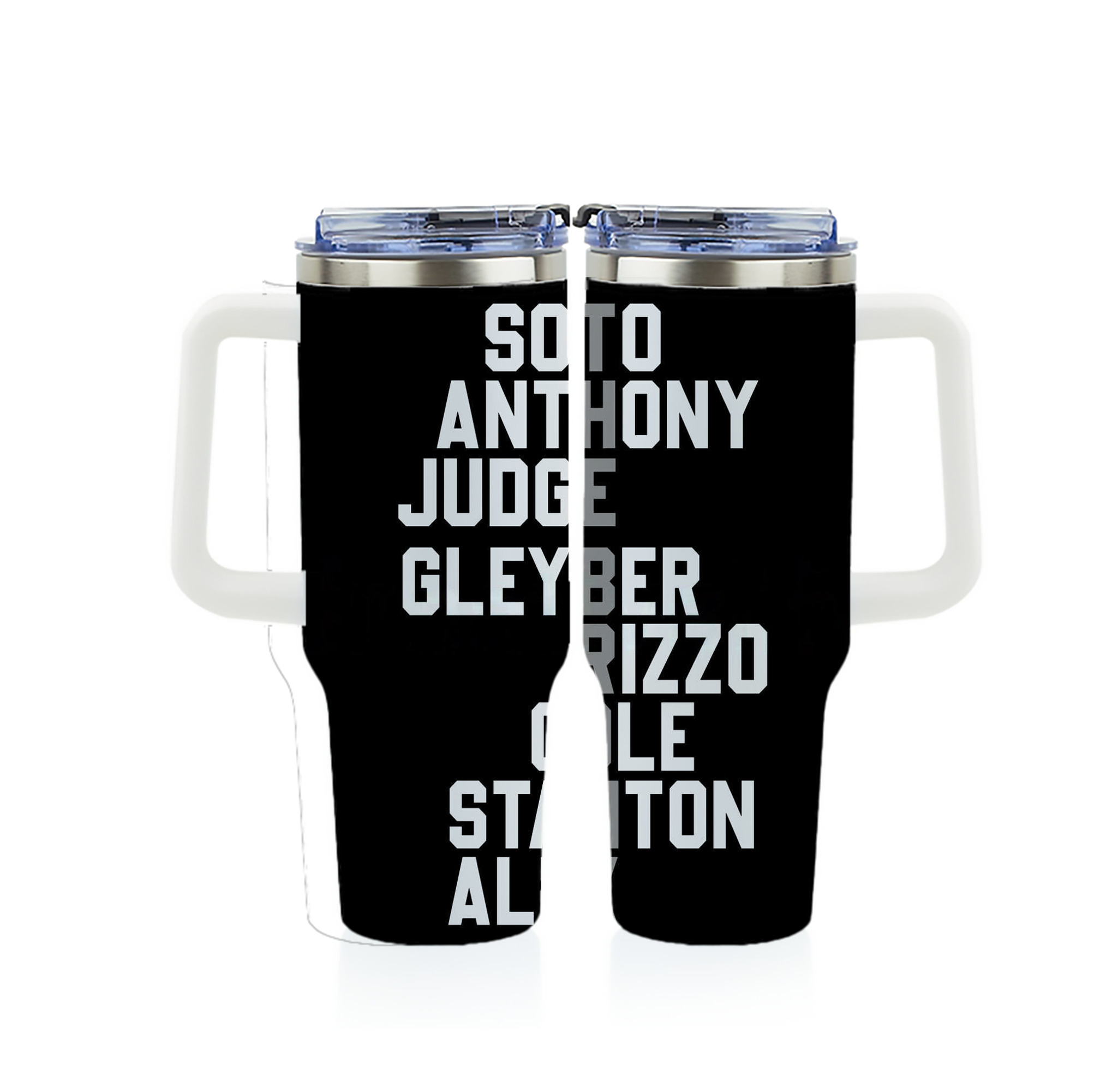 New York Yankees The Bronx Baseball Player Name 40oz Full Wrap Car Tumbler – Durable Stainless Steel Travel Mug With Vibrant UV Print – Double Wall Insulated, Fits Most Car Cup Holders