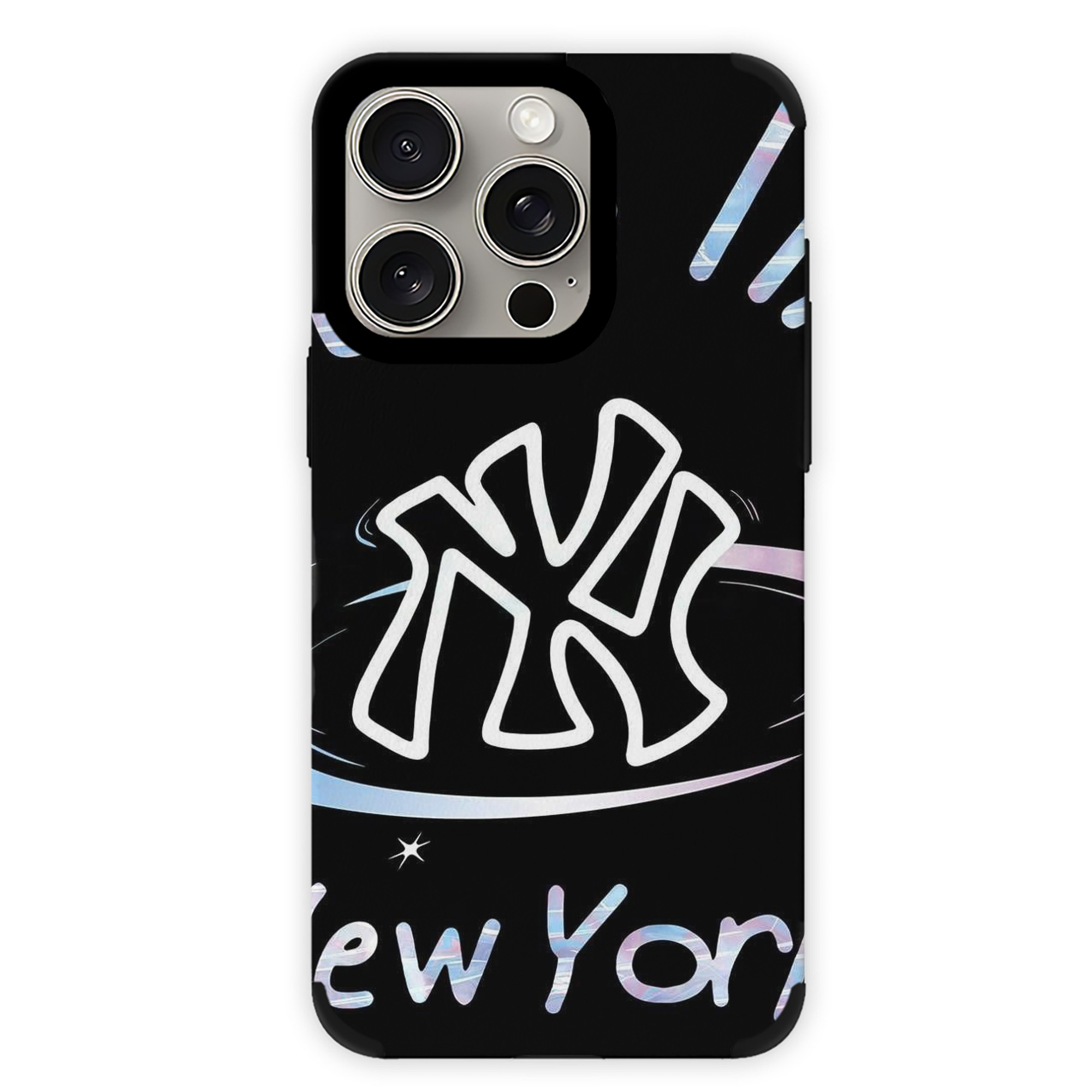 Like New York Yankees Baseball Team IPhone 15 Pro Max PU Leather Case – Soft Lining, 360° Protection – Precise Fit, 3D Buttons, Easy Charging – Anti-Yellowing, Easy To Clean