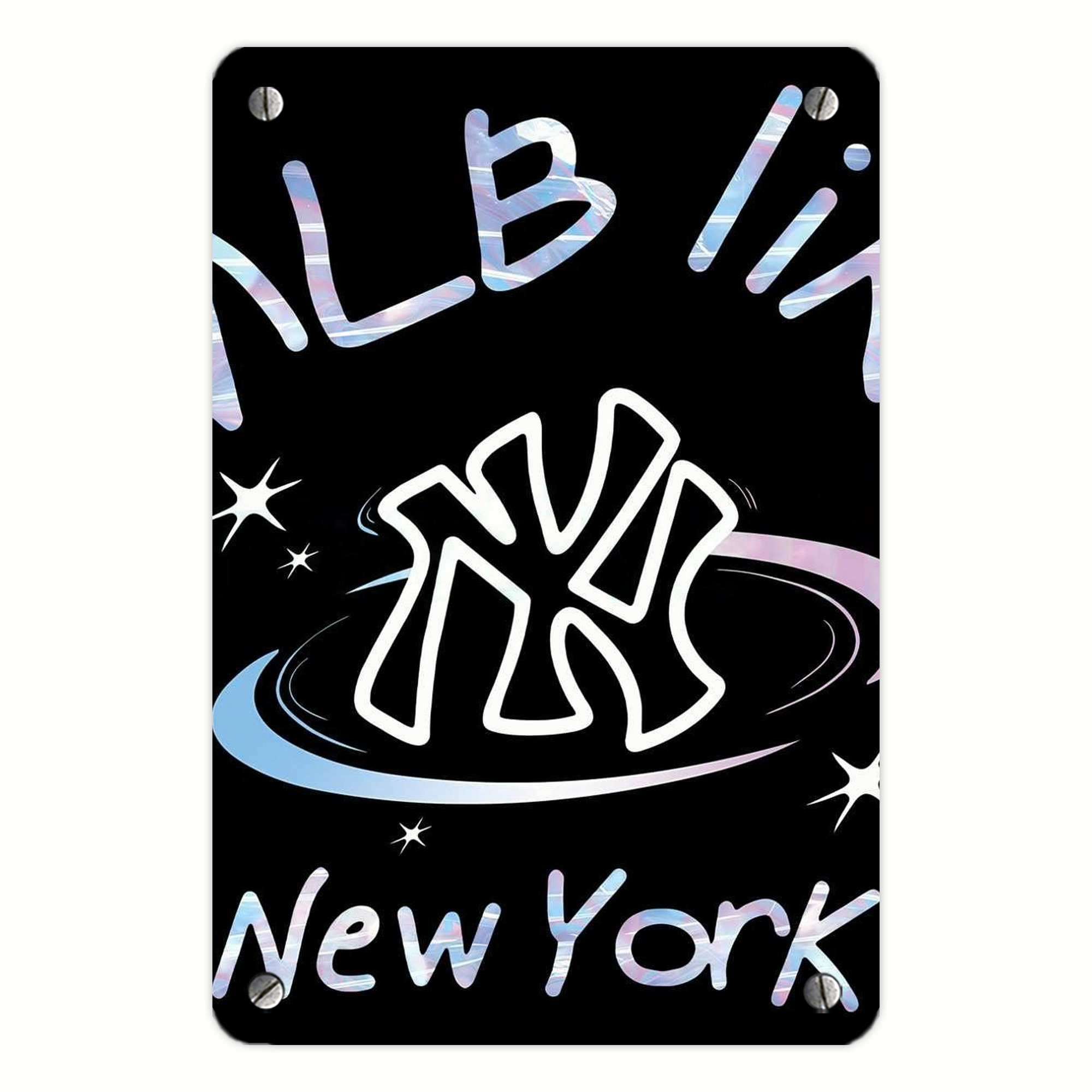 Like New York Yankees Baseball Team Metal Tin Sign 8x12inch - High-Quality Full-Print Decorative Wall Art, Durable Rust-Resistant Metal Plaque For Living Room, Bedroom, Kitchen, Office, Bar Décor