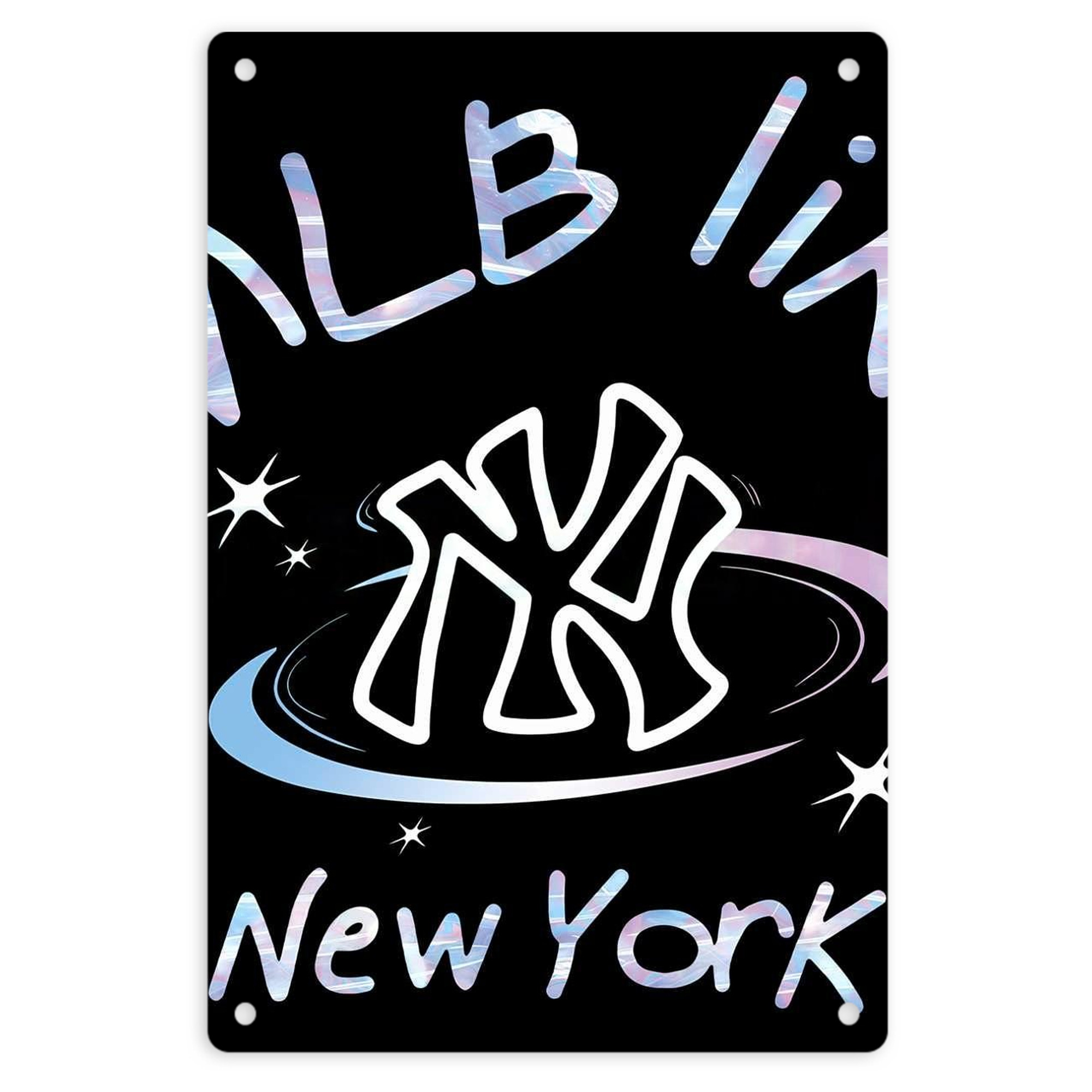 Like New York Yankees Baseball Team 8x12inch Vertical Aluminum Sign - Durable Fade-Resistant Indoor/Outdoor Safety & Information Plaque For Office, Hotel, Restaurant, Bar, Public Spaces