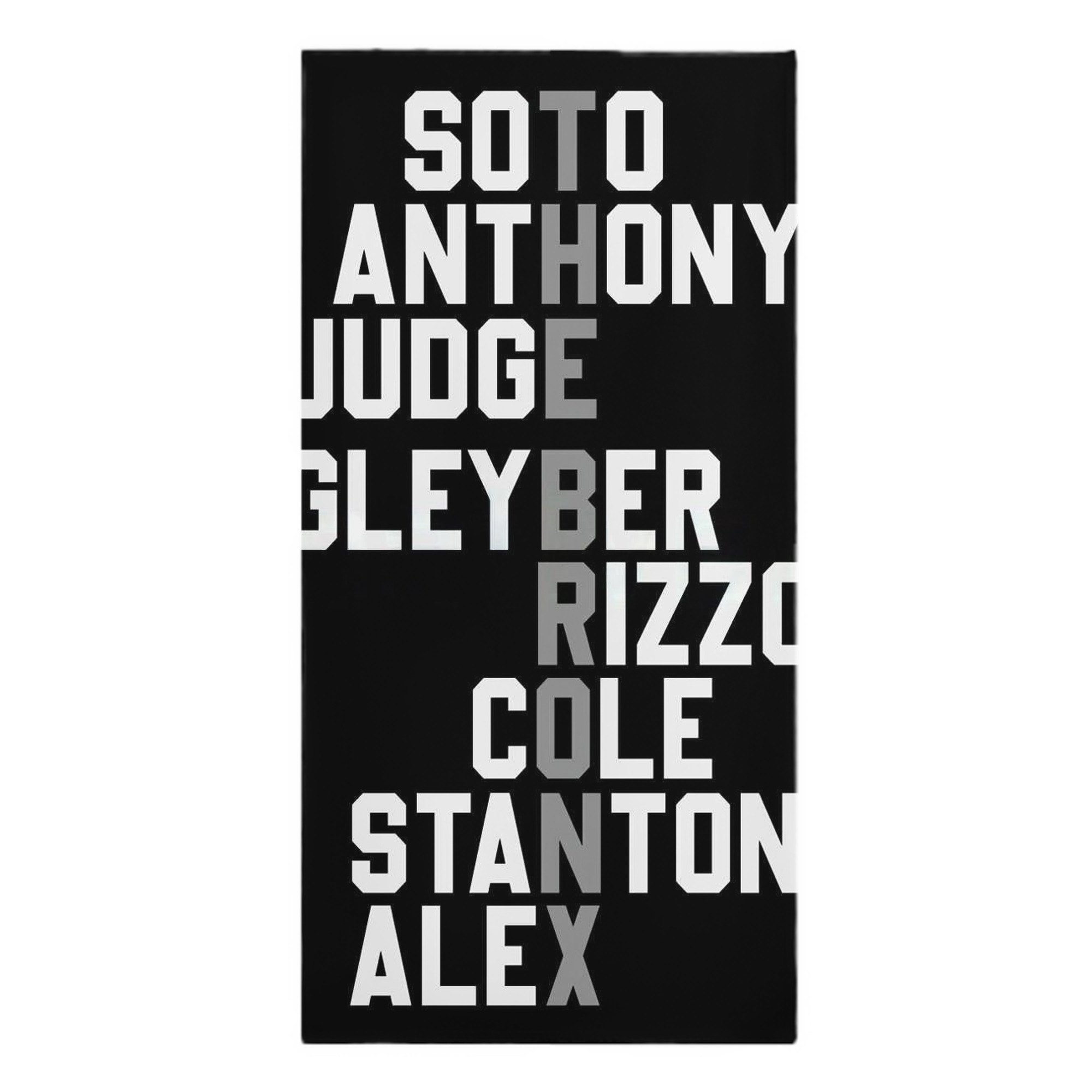 New York Yankees The Bronx Baseball Player Name Premium Microfiber Beach Towel – Soft, Large Size, Multi-Purpose For Beach, Picnic & Kids, Lightweight & Portable With Carry Bag, Easy Care