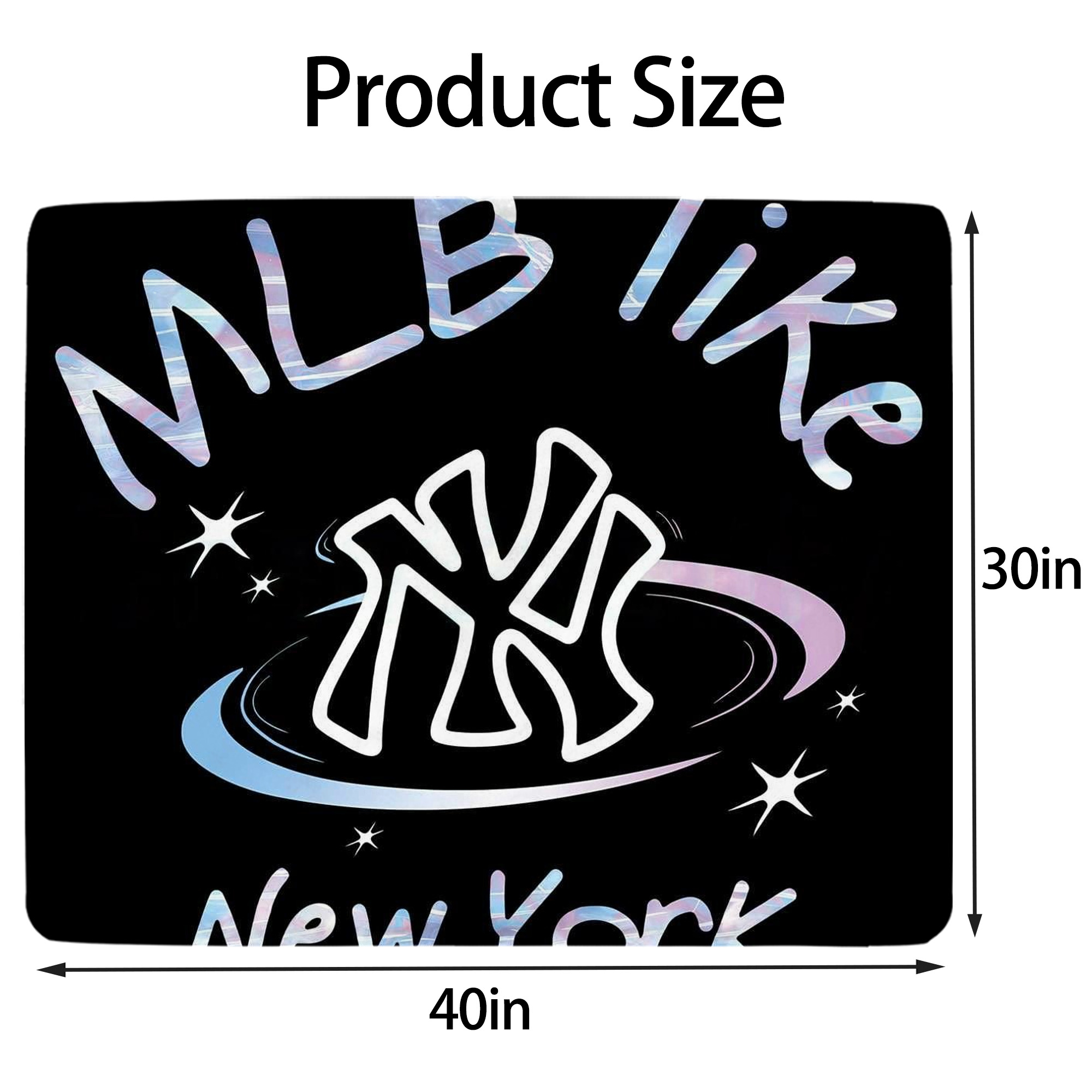 Like New York Yankees Baseball Team Soft Plush Fleece Blanket 30x40 Inch - 300GSM Flannel, Ultra Soft & Warm, Lightweight & Durable, Perfect For Kids, Adults, Couch, Bed, Camping, Travel, Gift For Family & Friends