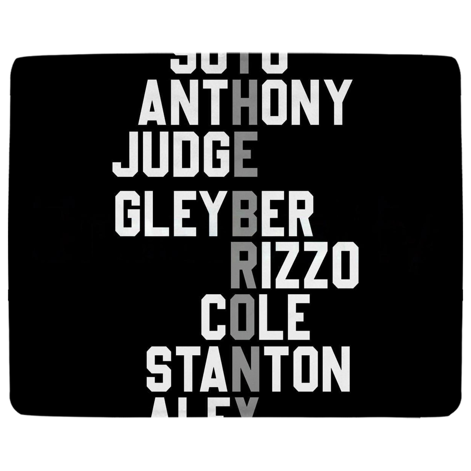 New York Yankees The Bronx Baseball Player Name Soft Plush Fleece Blanket 30x40 Inch - 300GSM Flannel, Ultra Soft & Warm, Lightweight & Durable, Perfect For Kids, Adults, Couch, Bed, Camping, Travel, Gift For Family & Friends