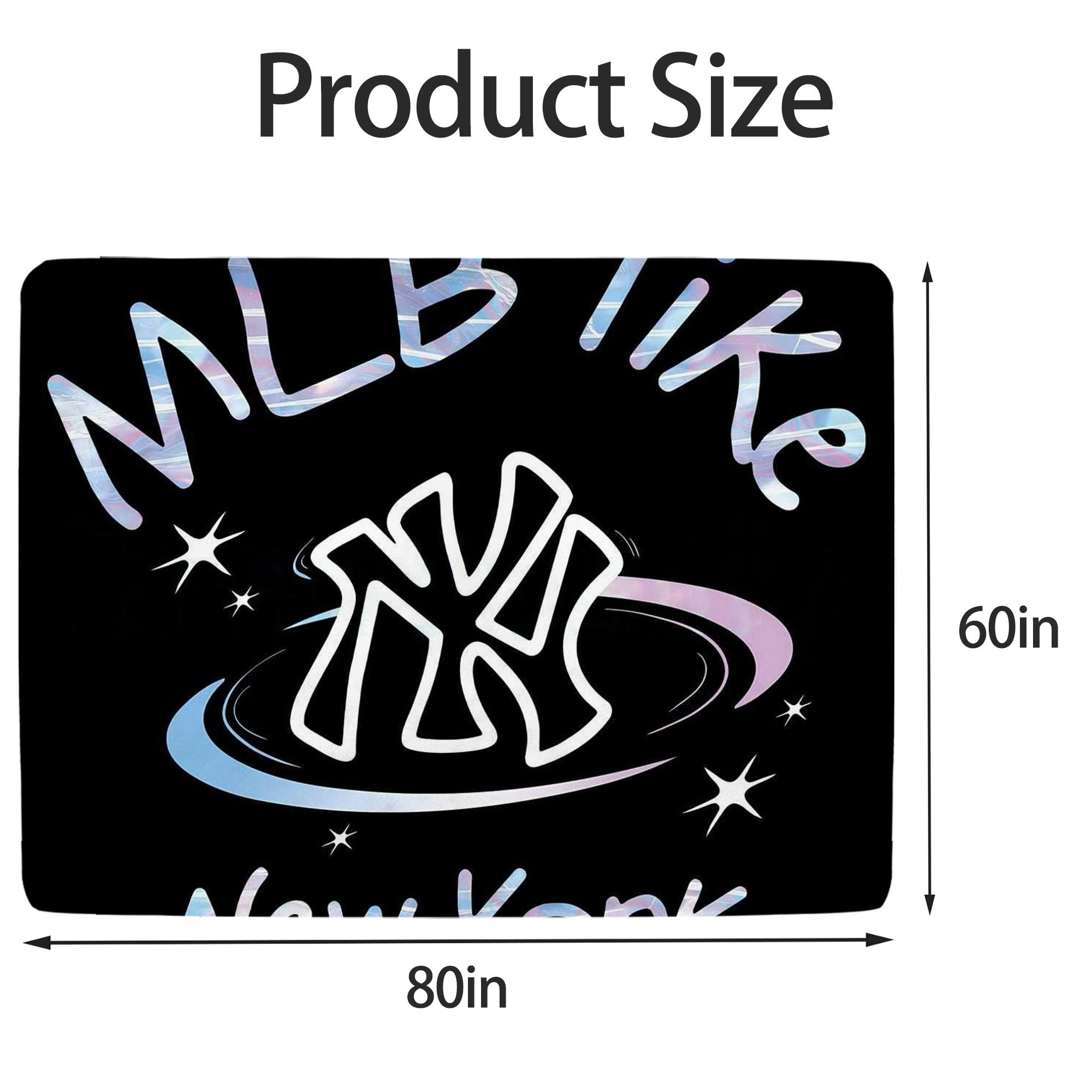 Like New York Yankees Baseball Team Soft Fleece Throw Blanket 60 X 80 Inch – Super Soft, Lightweight, And Durable – Perfect For Sofa, Bed, Camping, And More – Ideal Gift For Family And Friends