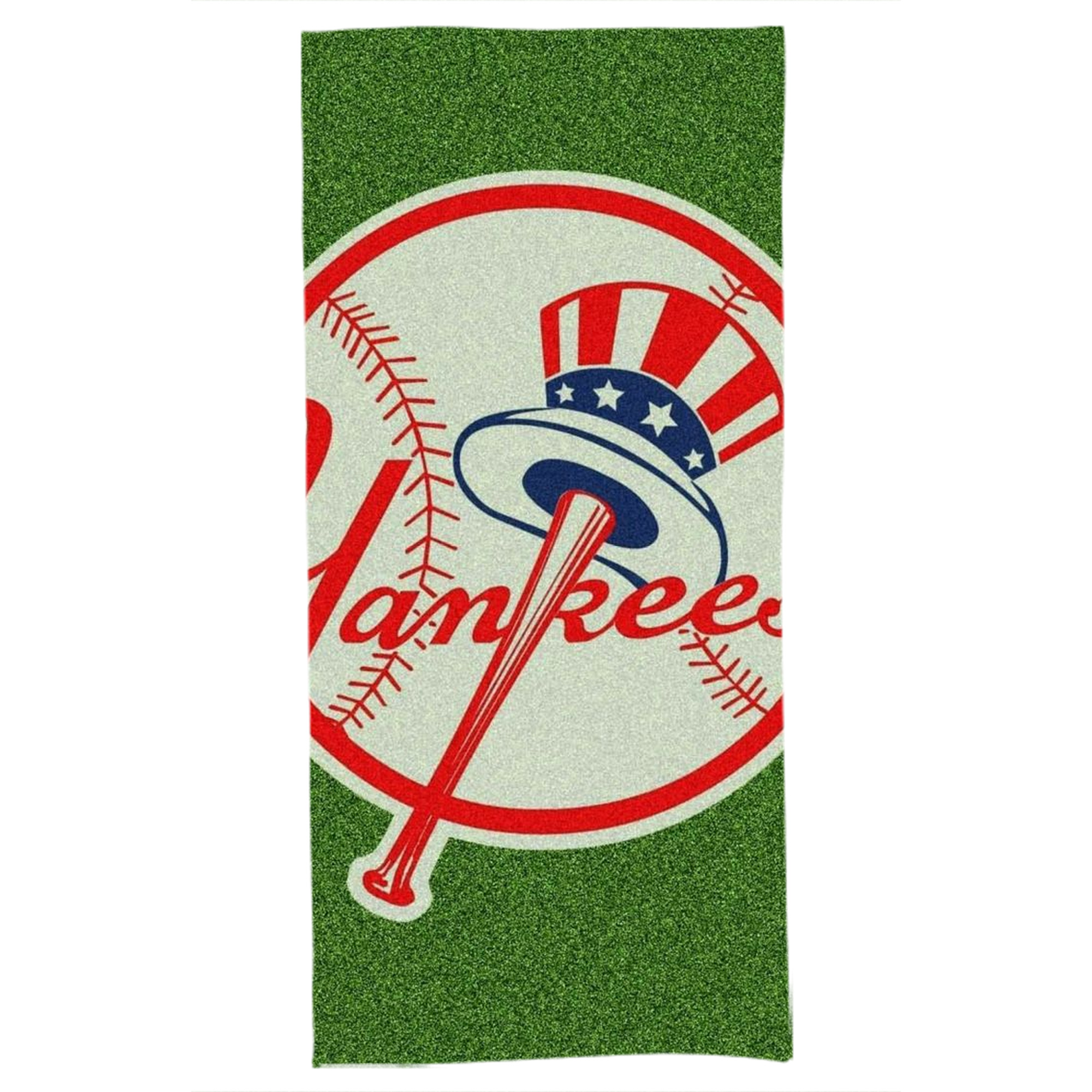 New York Yankees Logo Bath Towel 70x140 Cm – Soft & Quick Drying Polyester Shower Towel For Adults – Highly Absorbent, Lightweight, Skin-Friendly, Machine Washable – Ideal For Bathroom, Gym, Travel