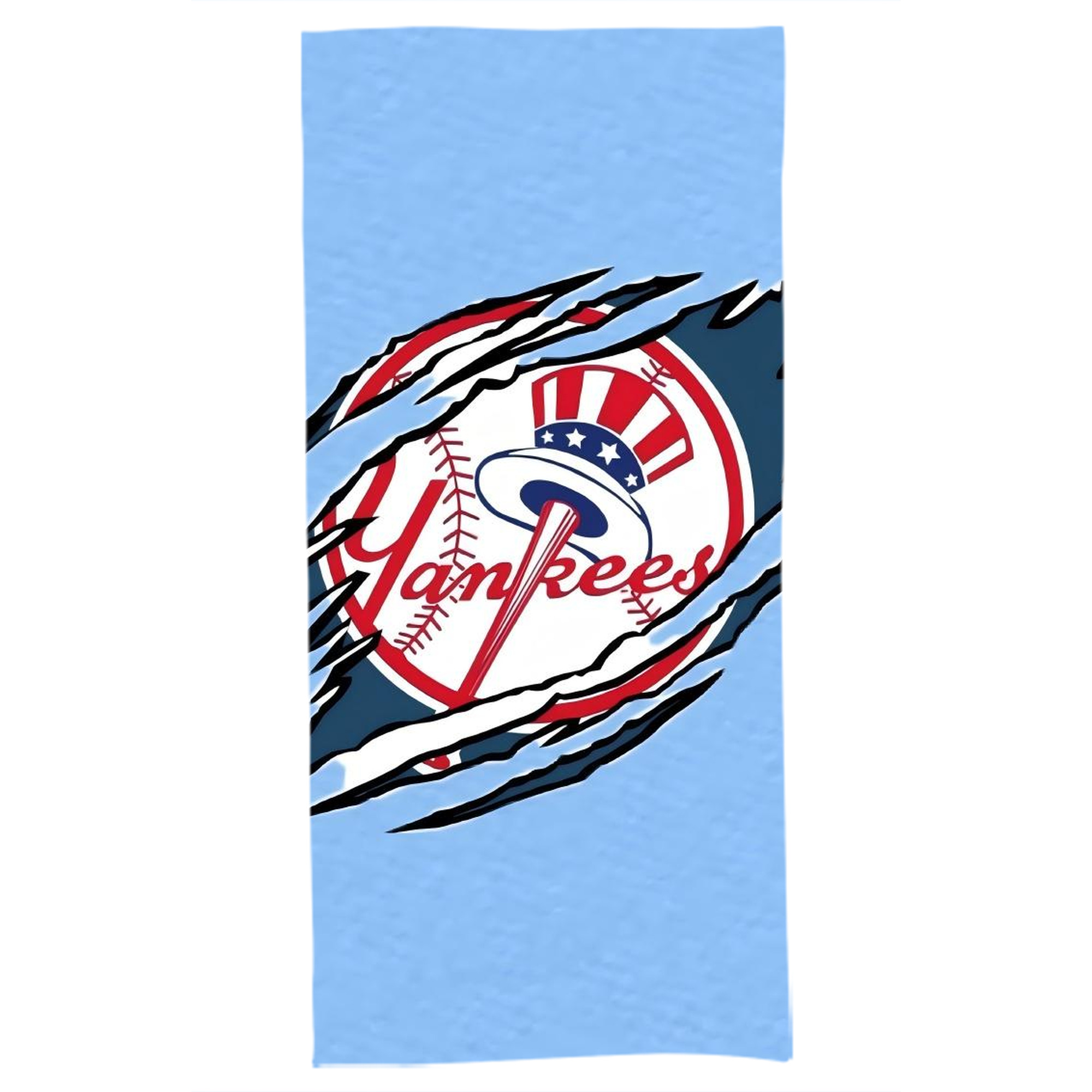 New York Yankees 128 Bath Towel 70x140 Cm – Soft & Quick Drying Polyester Shower Towel For Adults – Highly Absorbent, Lightweight, Skin-Friendly, Machine Washable – Ideal For Bathroom, Gym, Travel