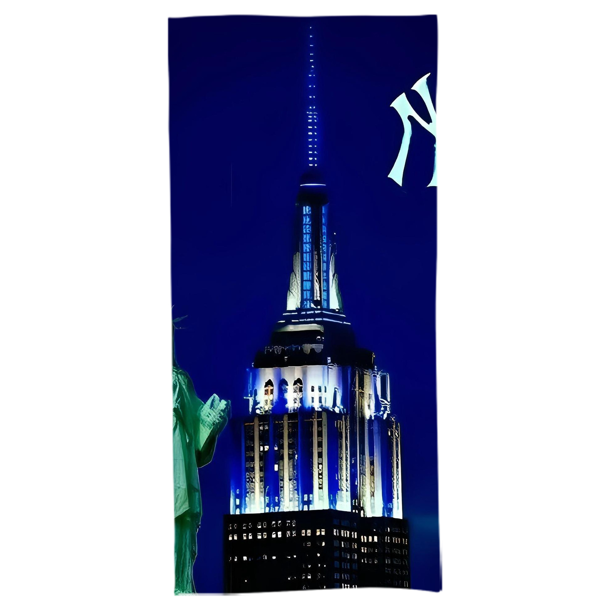 New York Yankees 175 Bath Towel 70x140 Cm – Soft & Quick Drying Polyester Shower Towel For Adults – Highly Absorbent, Lightweight, Skin-Friendly, Machine Washable – Ideal For Bathroom, Gym, Travel