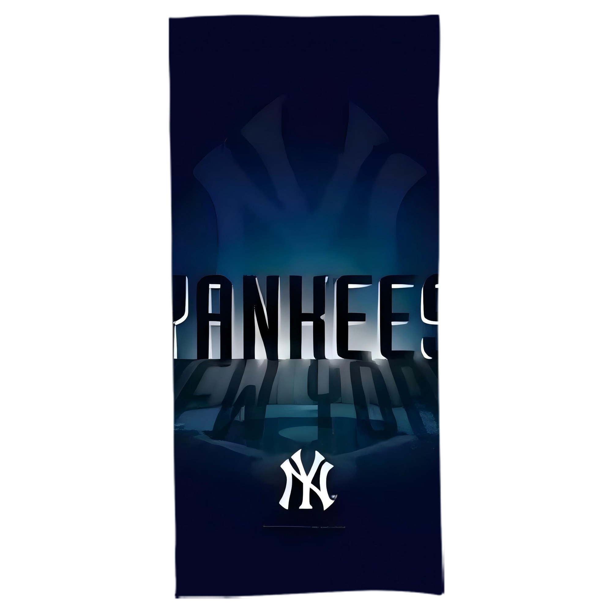 New York Yankees 160 Bath Towel 70x140 Cm – Soft & Quick Drying Polyester Shower Towel For Adults – Highly Absorbent, Lightweight, Skin-Friendly, Machine Washable – Ideal For Bathroom, Gym, Travel