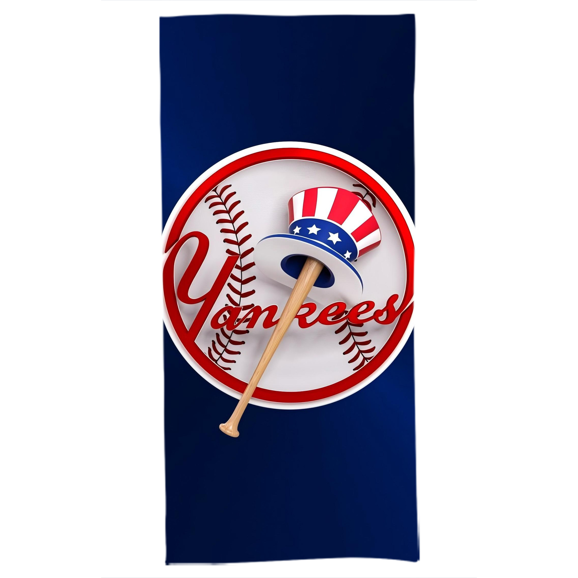 New York Yankees 200 Bath Towel 70x140 Cm – Soft & Quick Drying Polyester Shower Towel For Adults – Highly Absorbent, Lightweight, Skin-Friendly, Machine Washable – Ideal For Bathroom, Gym, Travel