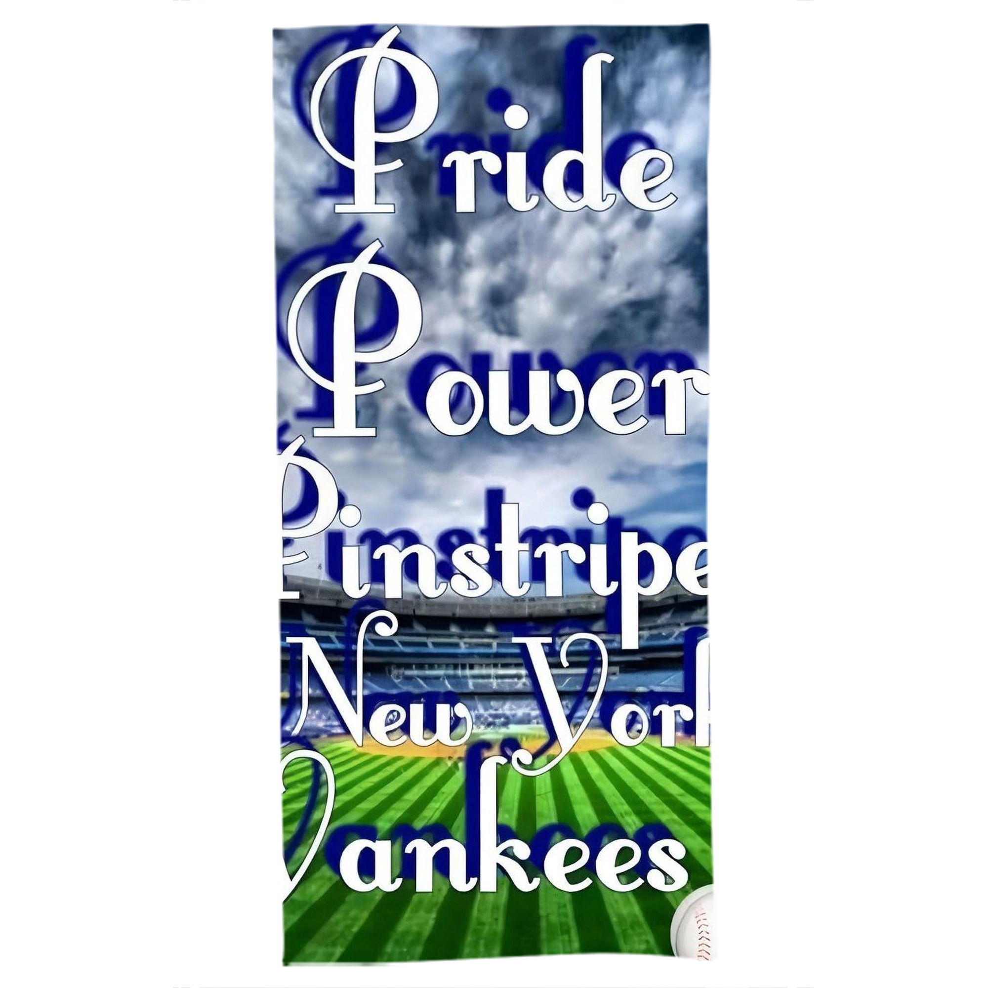 New York Yankees 309 Bath Towel 70x140 Cm – Soft & Quick Drying Polyester Shower Towel For Adults – Highly Absorbent, Lightweight, Skin-Friendly, Machine Washable – Ideal For Bathroom, Gym, Travel