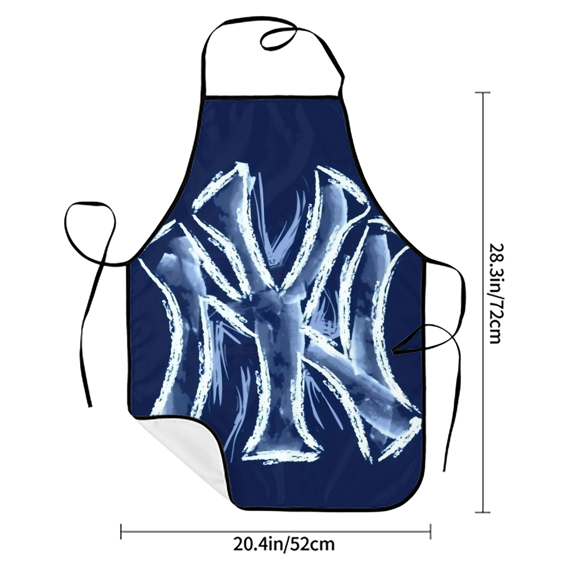 New York Yankees 137 Stain-Resistant Polyester Apron With Pocket – Full Print, Waterproof, Anti-Wrinkle, Anti-Pilling – Ideal For Kitchen, BBQ, Restaurant, Salon & More