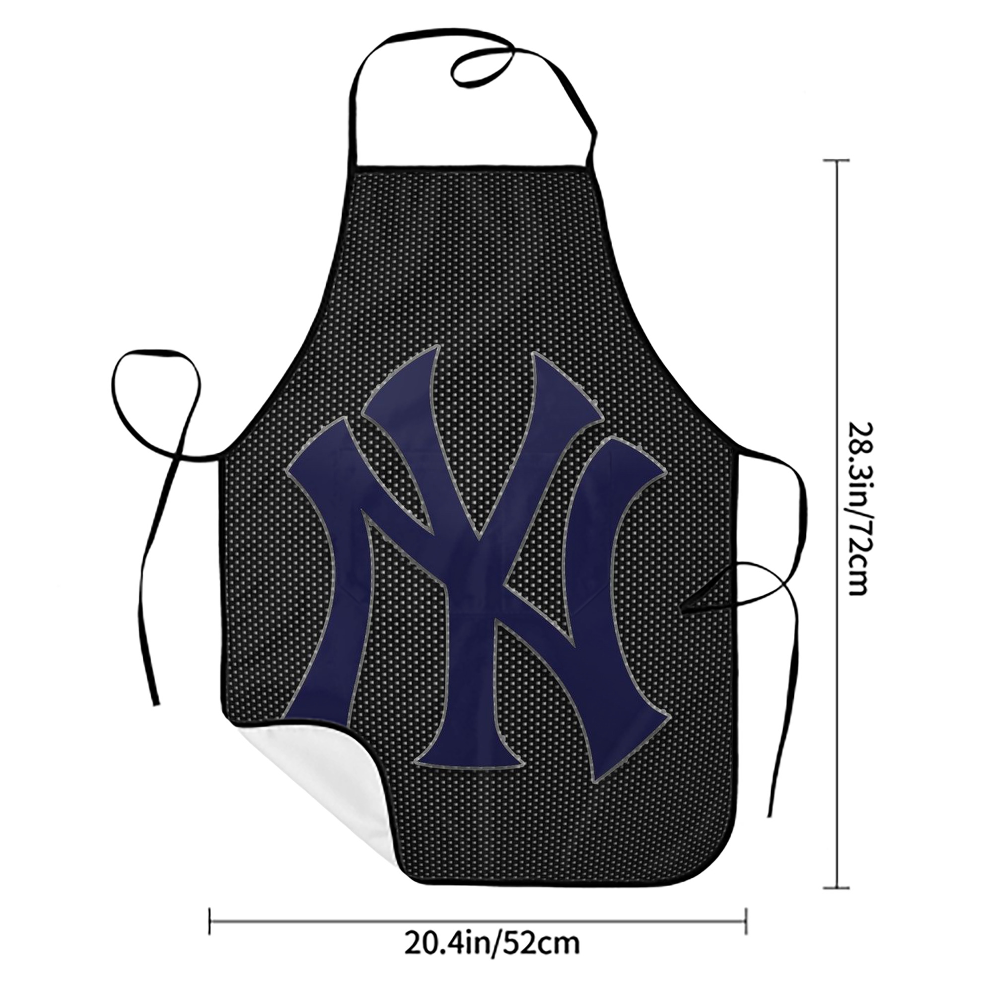 New York Yankees 166 Stain-Resistant Polyester Apron With Pocket – Full Print, Waterproof, Anti-Wrinkle, Anti-Pilling – Ideal For Kitchen, BBQ, Restaurant, Salon & More
