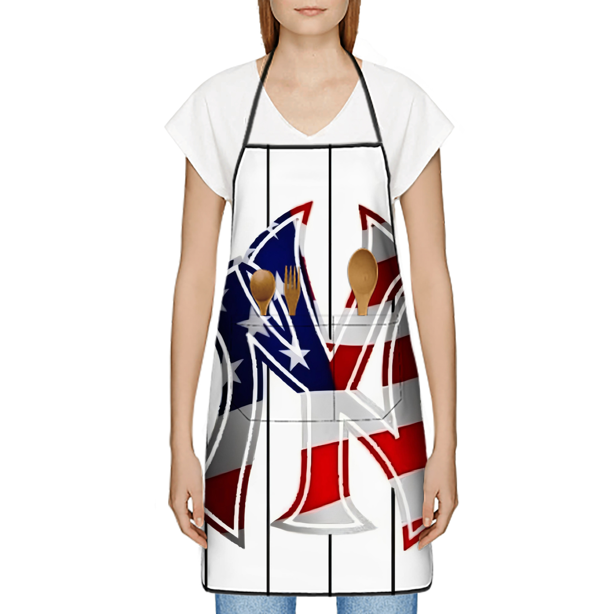 New York Yankees 195 Stain-Resistant Polyester Apron With Pocket – Full Print, Waterproof, Anti-Wrinkle, Anti-Pilling – Ideal For Kitchen, BBQ, Restaurant, Salon & More