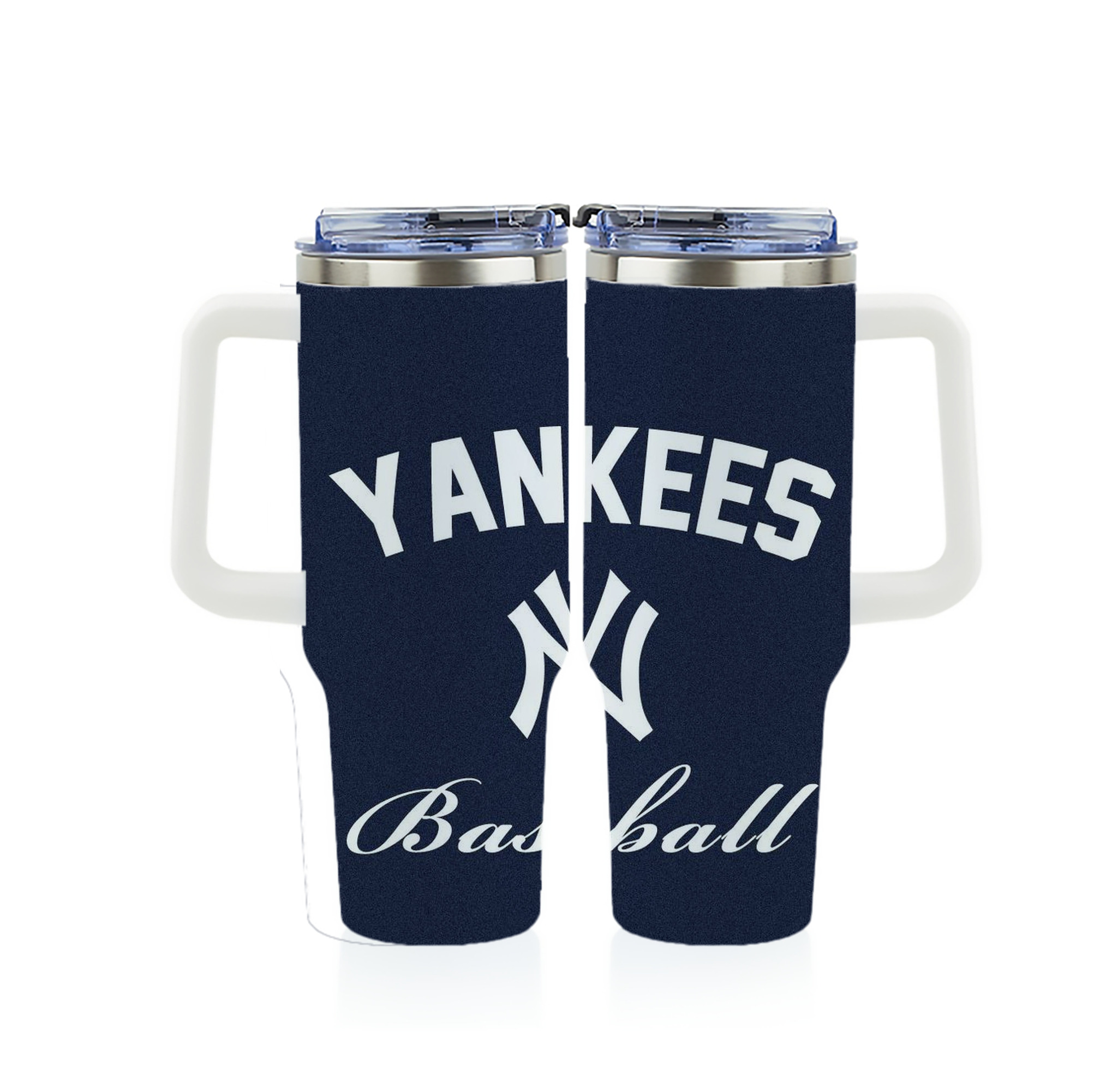New York Yankees Baseball 40oz Full Wrap Car Tumbler – Durable Stainless Steel Travel Mug With Vibrant UV Print – Double Wall Insulated, Fits Most Car Cup Holders