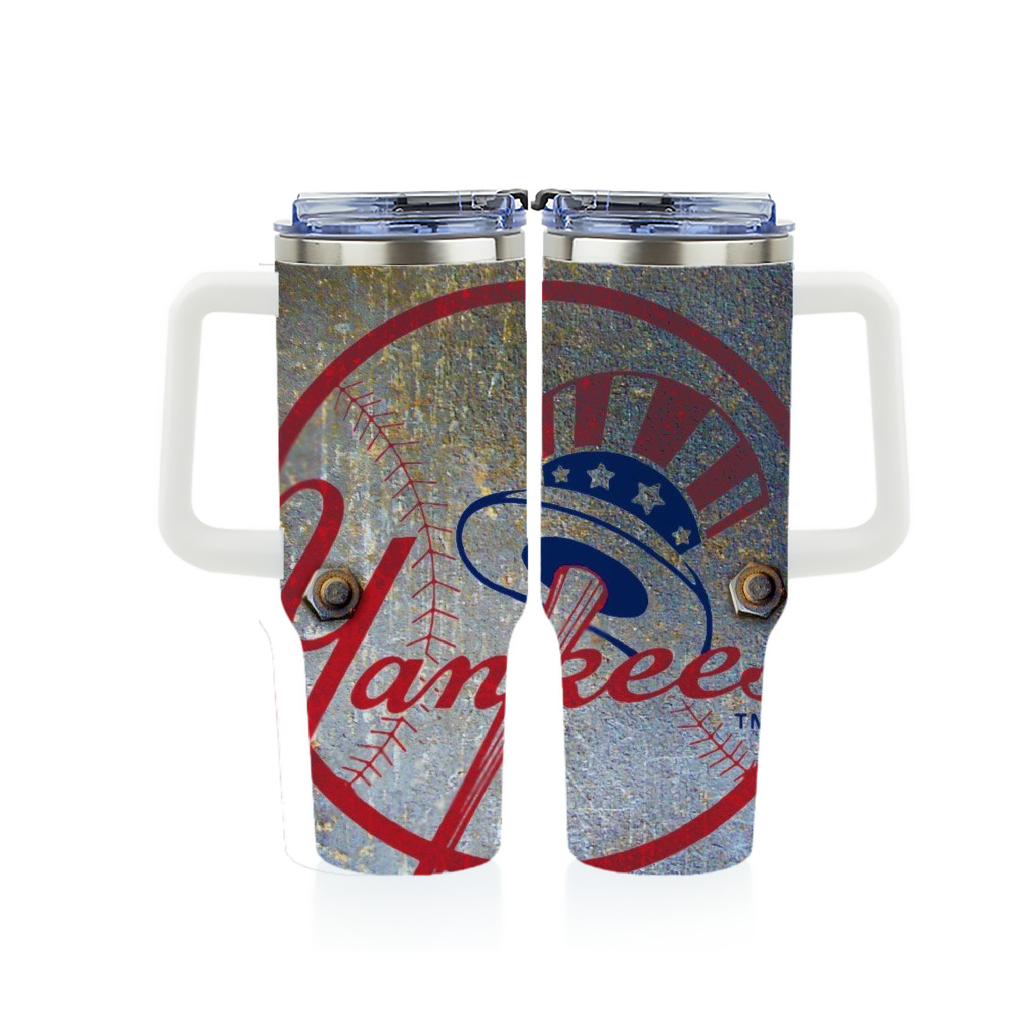 New York Yankees 112 40oz Full Wrap Car Tumbler – Durable Stainless Steel Travel Mug With Vibrant UV Print – Double Wall Insulated, Fits Most Car Cup Holders