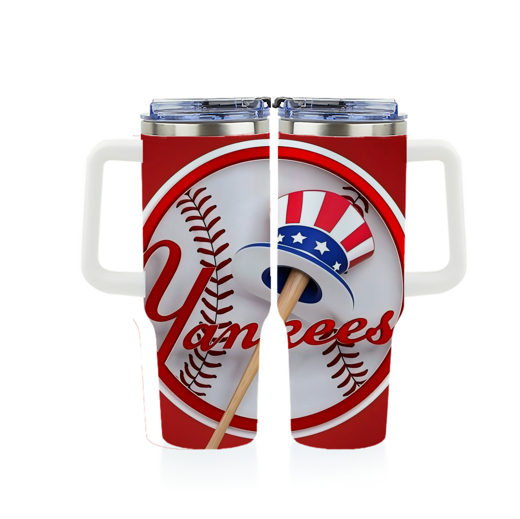 New York Yankees 120 40oz Full Wrap Car Tumbler – Durable Stainless Steel Travel Mug With Vibrant UV Print – Double Wall Insulated, Fits Most Car Cup Holders