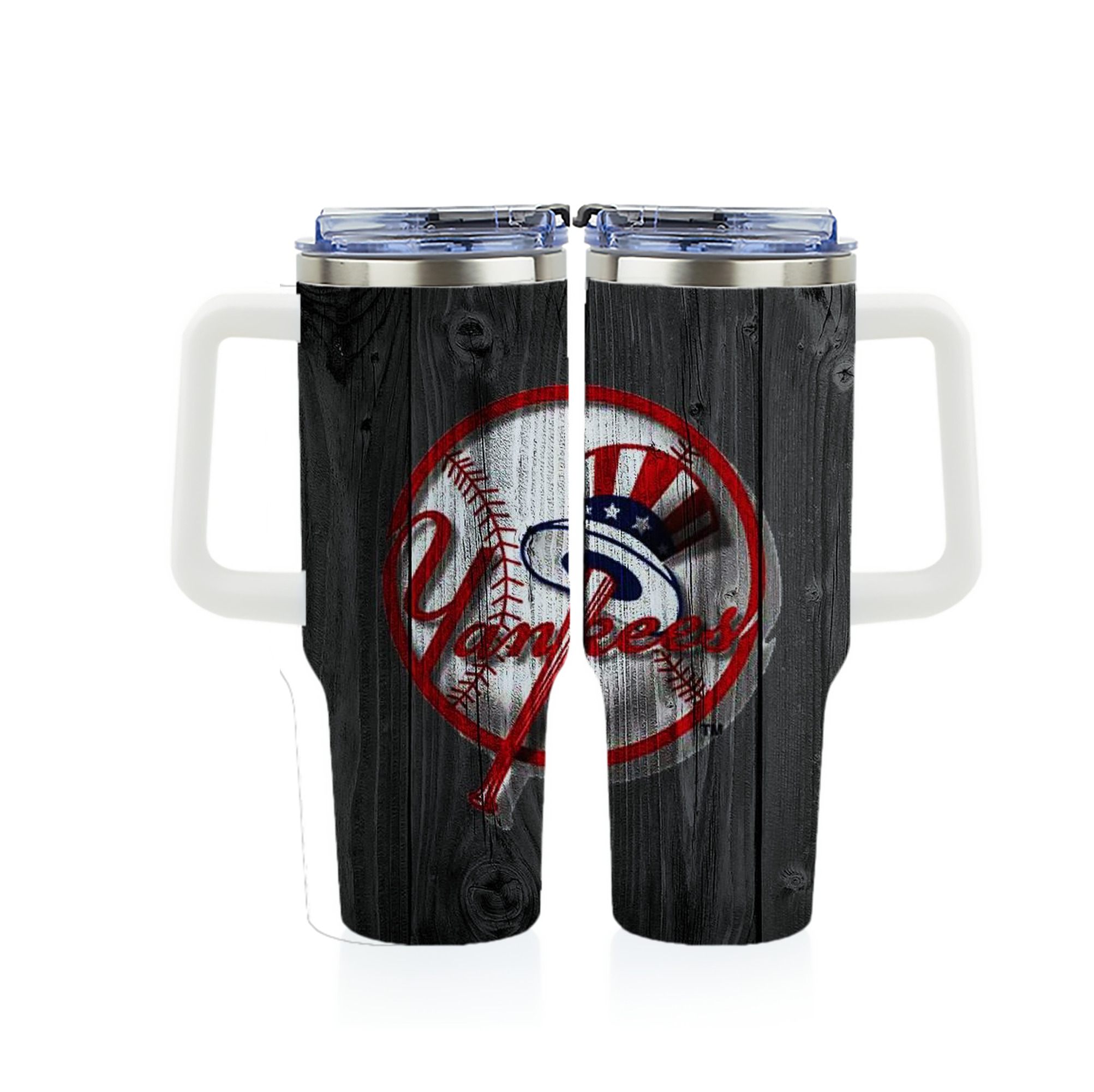 New York Yankees 131 40oz Full Wrap Car Tumbler – Durable Stainless Steel Travel Mug With Vibrant UV Print – Double Wall Insulated, Fits Most Car Cup Holders