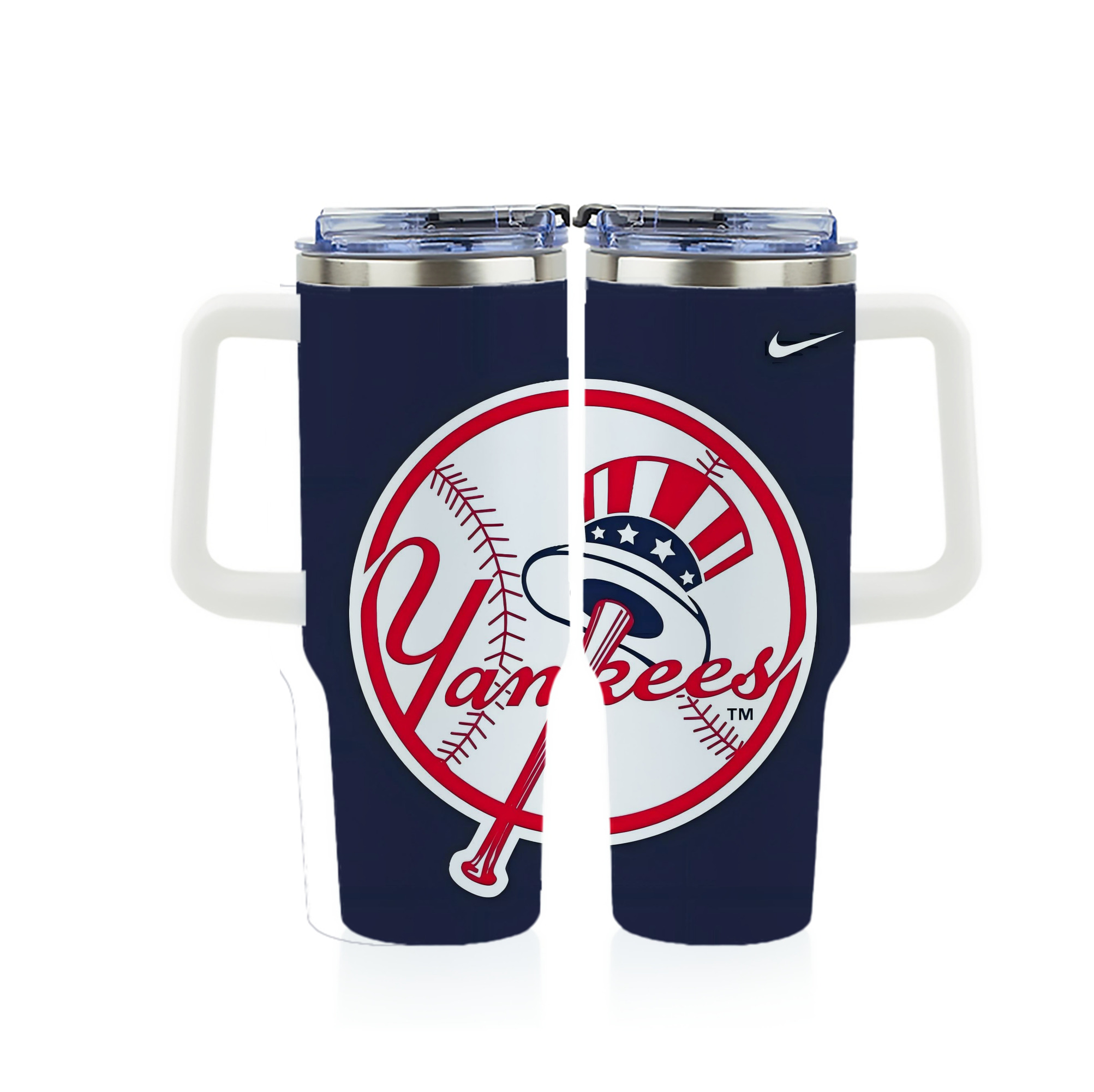 New York Yankees 157 40oz Full Wrap Car Tumbler – Durable Stainless Steel Travel Mug With Vibrant UV Print – Double Wall Insulated, Fits Most Car Cup Holders