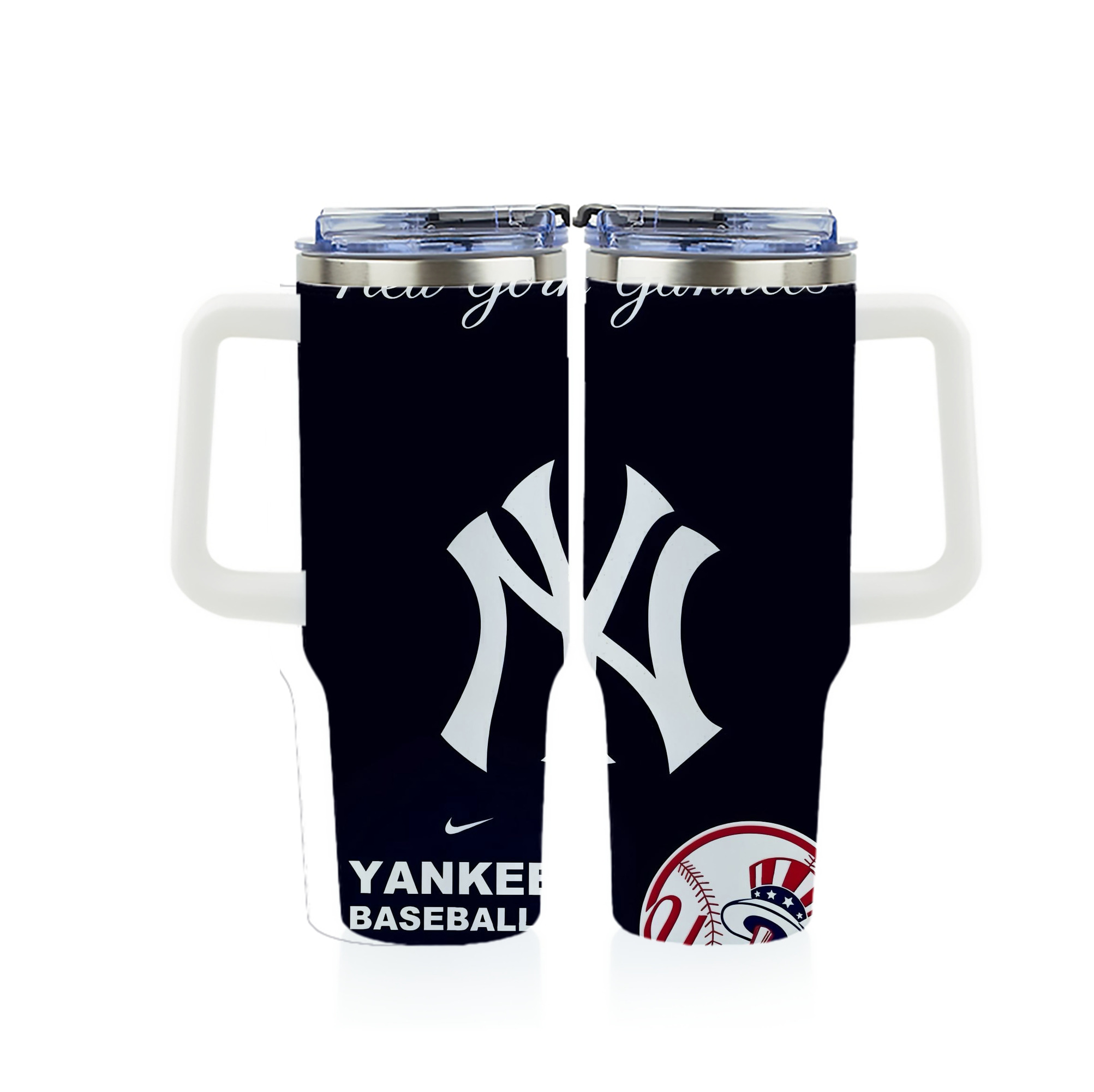 New York Yankees 122 40oz Full Wrap Car Tumbler – Durable Stainless Steel Travel Mug With Vibrant UV Print – Double Wall Insulated, Fits Most Car Cup Holders