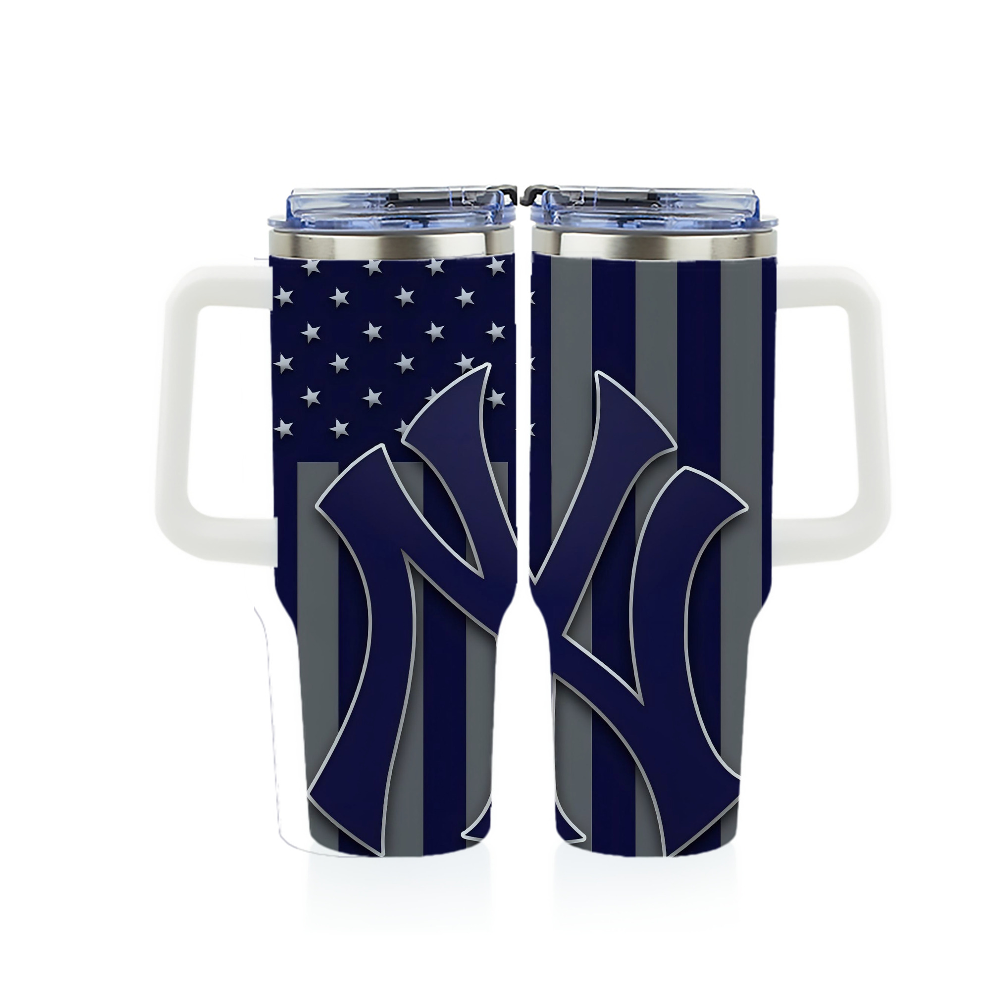 New York Yankees 162 40oz Full Wrap Car Tumbler – Durable Stainless Steel Travel Mug With Vibrant UV Print – Double Wall Insulated, Fits Most Car Cup Holders