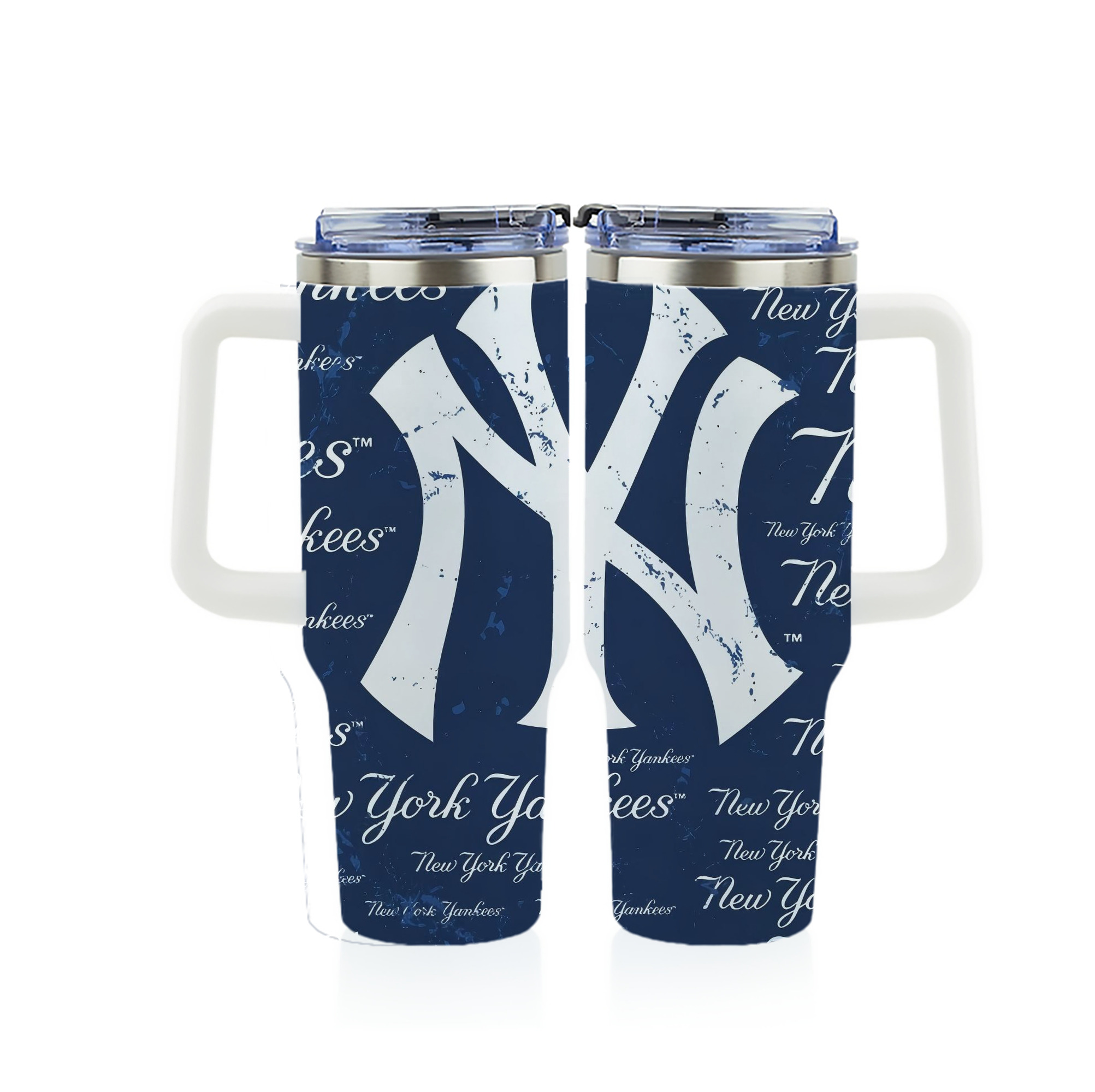 New York Yankees 117 40oz Full Wrap Car Tumbler – Durable Stainless Steel Travel Mug With Vibrant UV Print – Double Wall Insulated, Fits Most Car Cup Holders