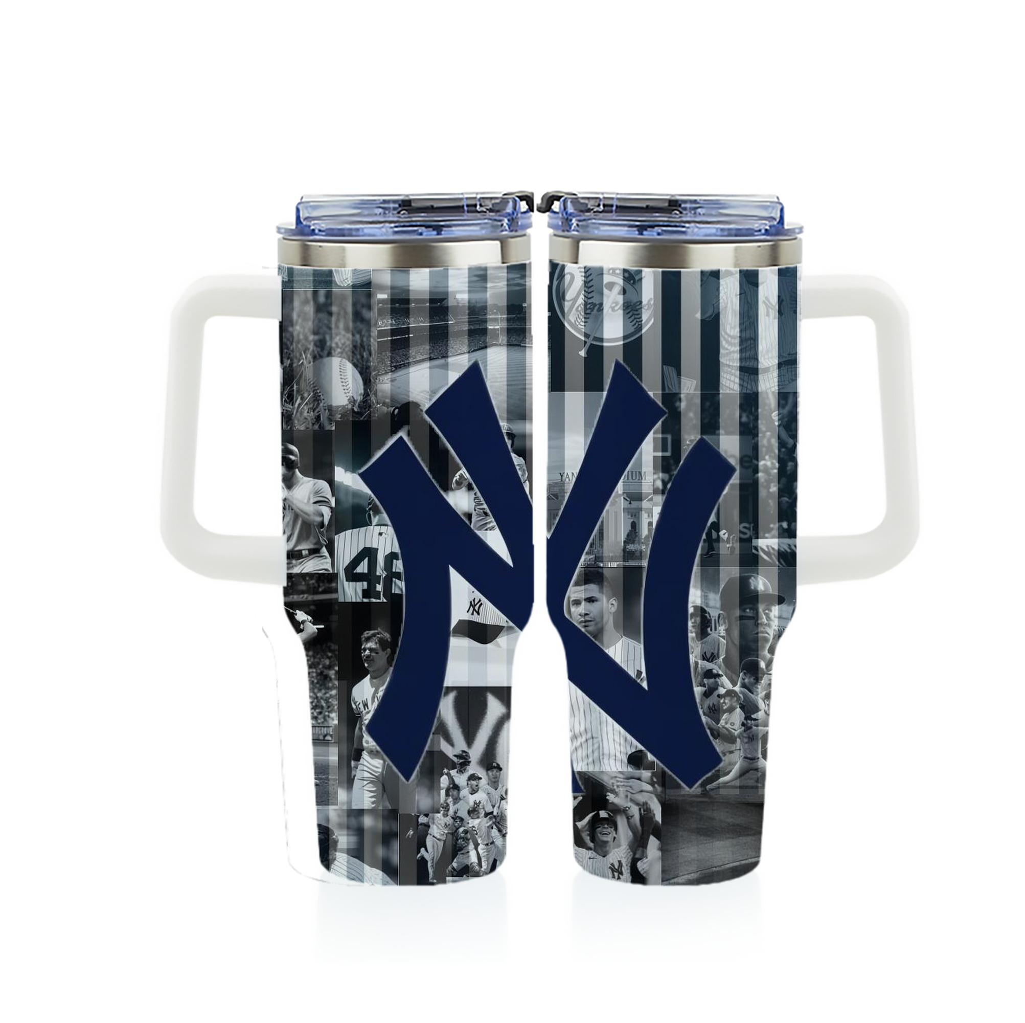 New York Yankees 135 40oz Full Wrap Car Tumbler – Durable Stainless Steel Travel Mug With Vibrant UV Print – Double Wall Insulated, Fits Most Car Cup Holders
