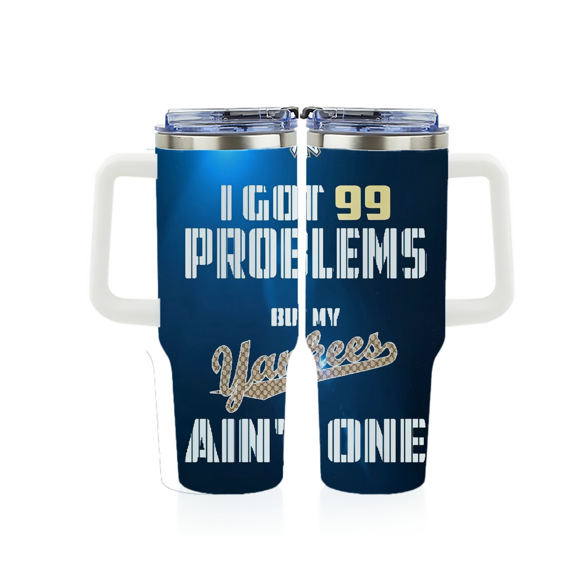 New York Yankees 140 40oz Full Wrap Car Tumbler – Durable Stainless Steel Travel Mug With Vibrant UV Print – Double Wall Insulated, Fits Most Car Cup Holders