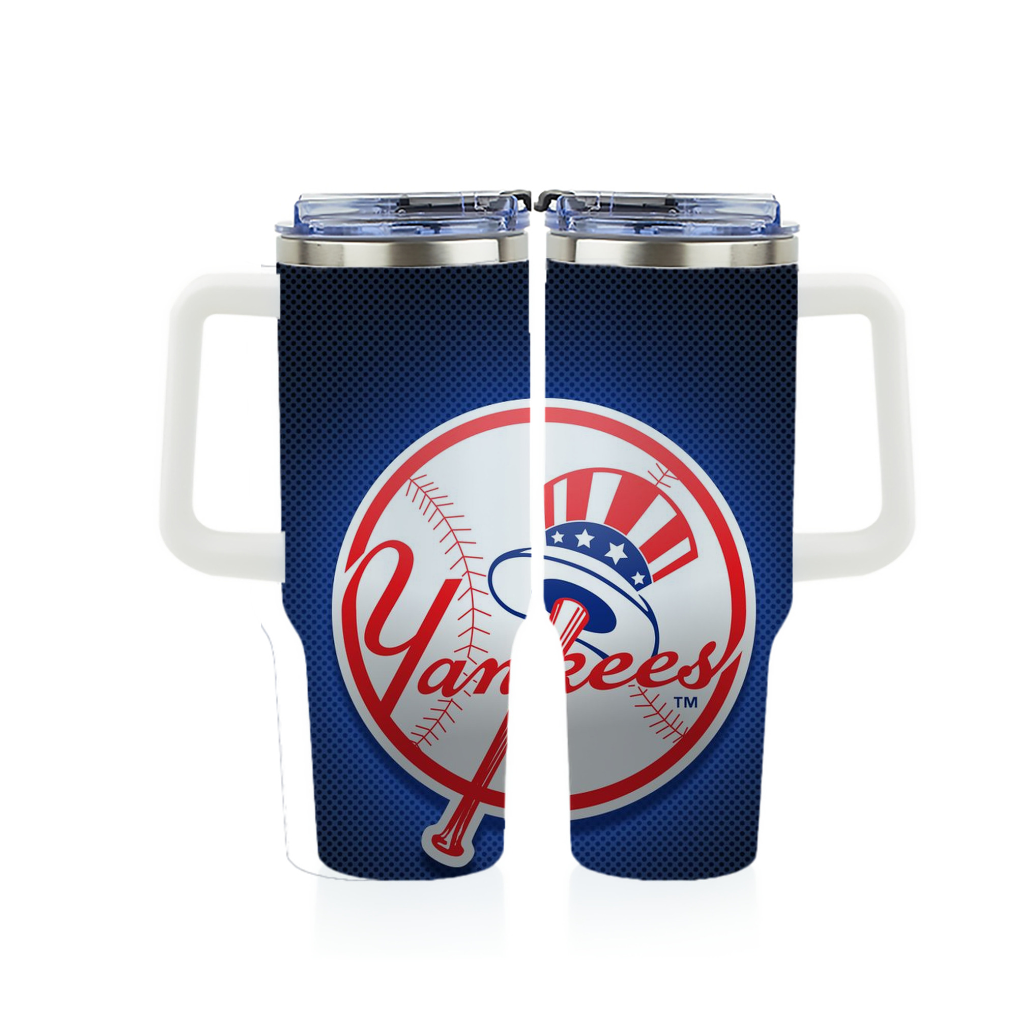 New York Yankees 193 40oz Full Wrap Car Tumbler – Durable Stainless Steel Travel Mug With Vibrant UV Print – Double Wall Insulated, Fits Most Car Cup Holders