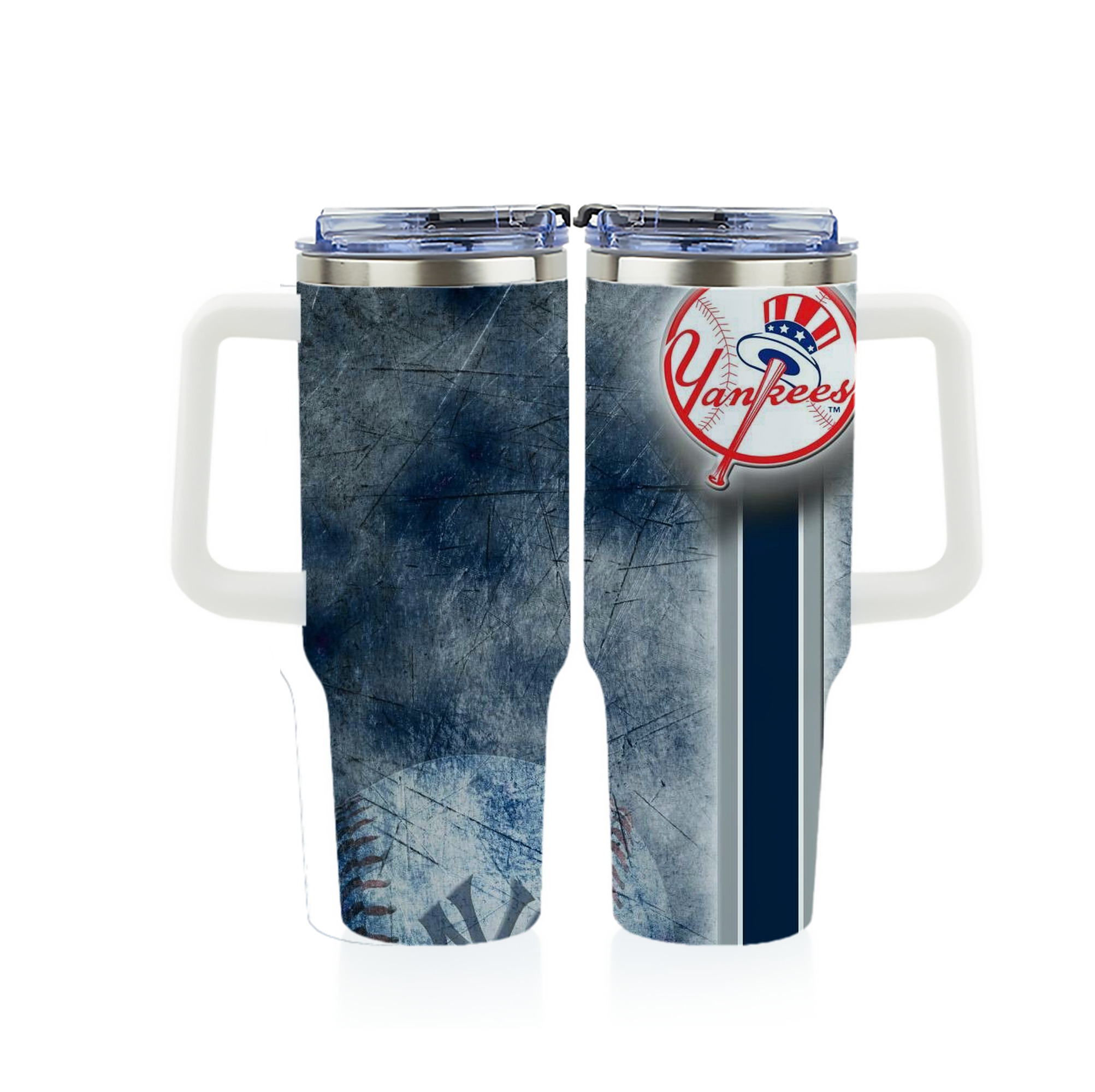 New York Yankees 150 40oz Full Wrap Car Tumbler – Durable Stainless Steel Travel Mug With Vibrant UV Print – Double Wall Insulated, Fits Most Car Cup Holders