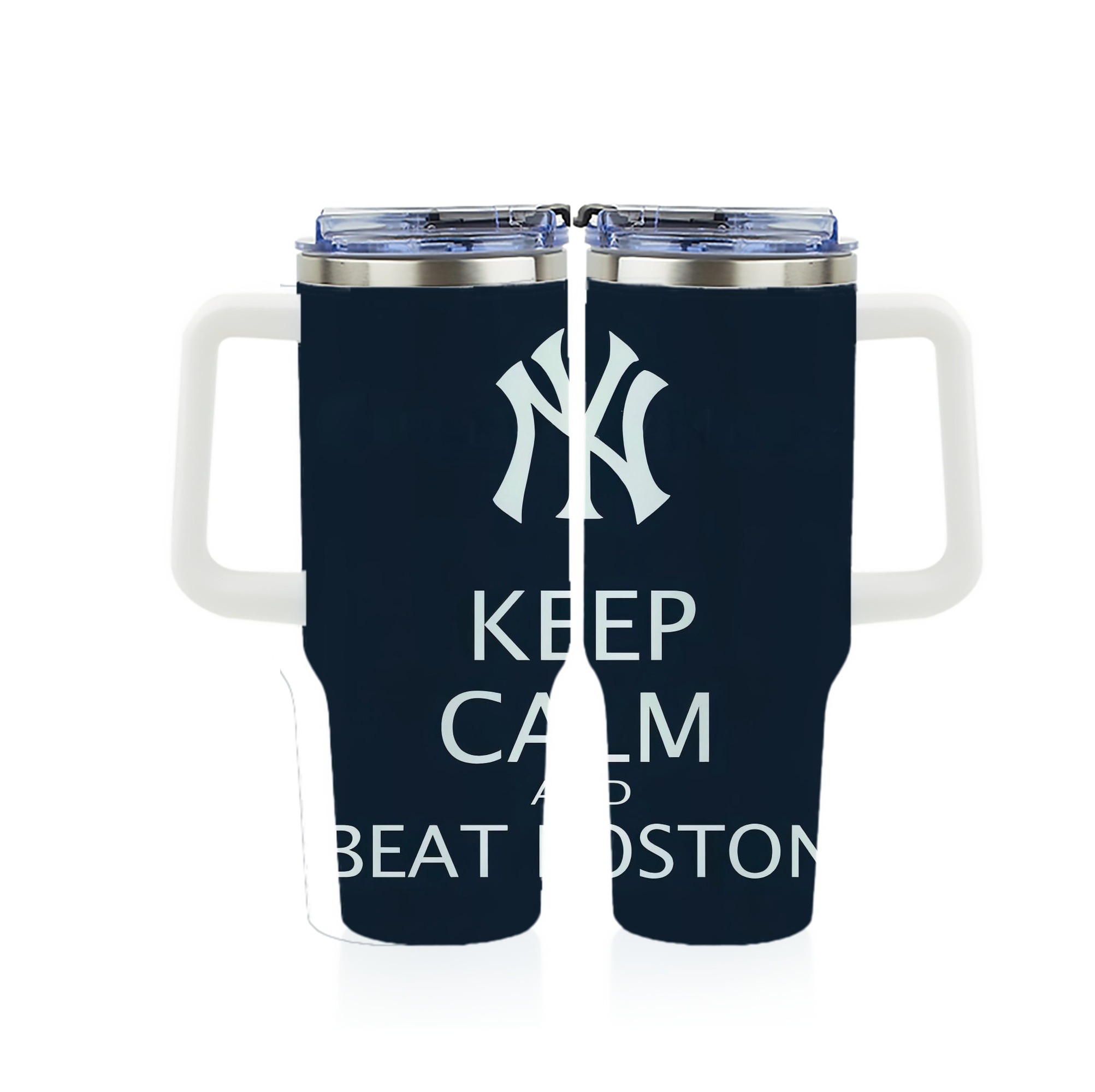 New York Yankees 136 40oz Full Wrap Car Tumbler – Durable Stainless Steel Travel Mug With Vibrant UV Print – Double Wall Insulated, Fits Most Car Cup Holders