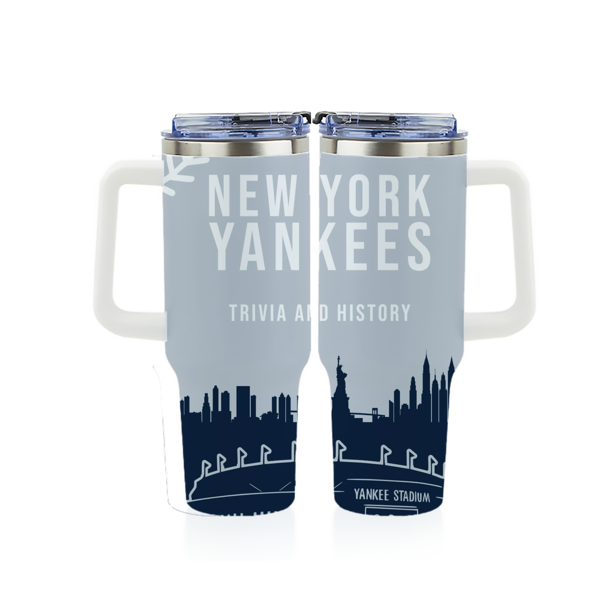 New York Yankees 141 40oz Full Wrap Car Tumbler – Durable Stainless Steel Travel Mug With Vibrant UV Print – Double Wall Insulated, Fits Most Car Cup Holders