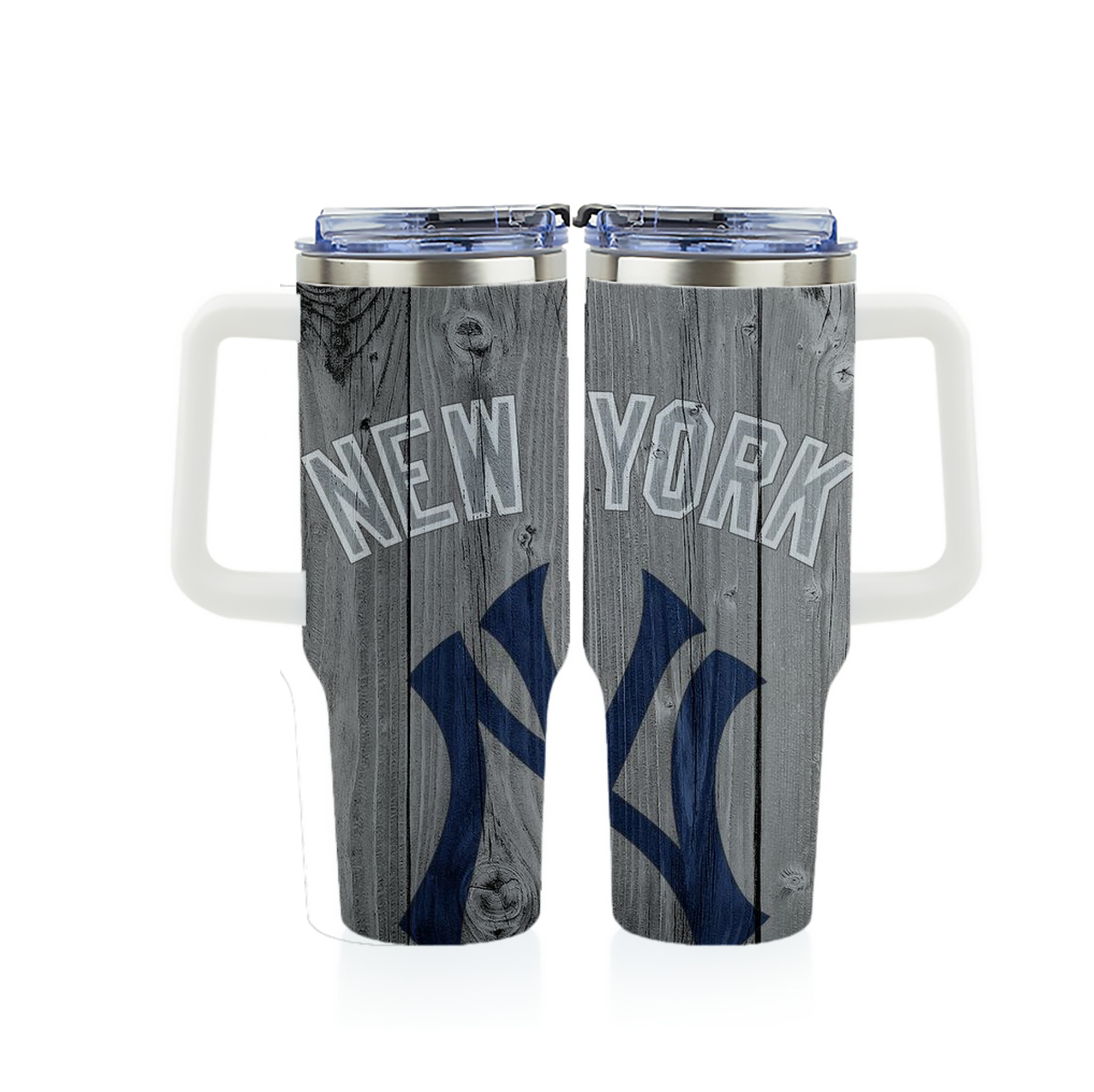 New York Yankees 204 40oz Full Wrap Car Tumbler – Durable Stainless Steel Travel Mug With Vibrant UV Print – Double Wall Insulated, Fits Most Car Cup Holders