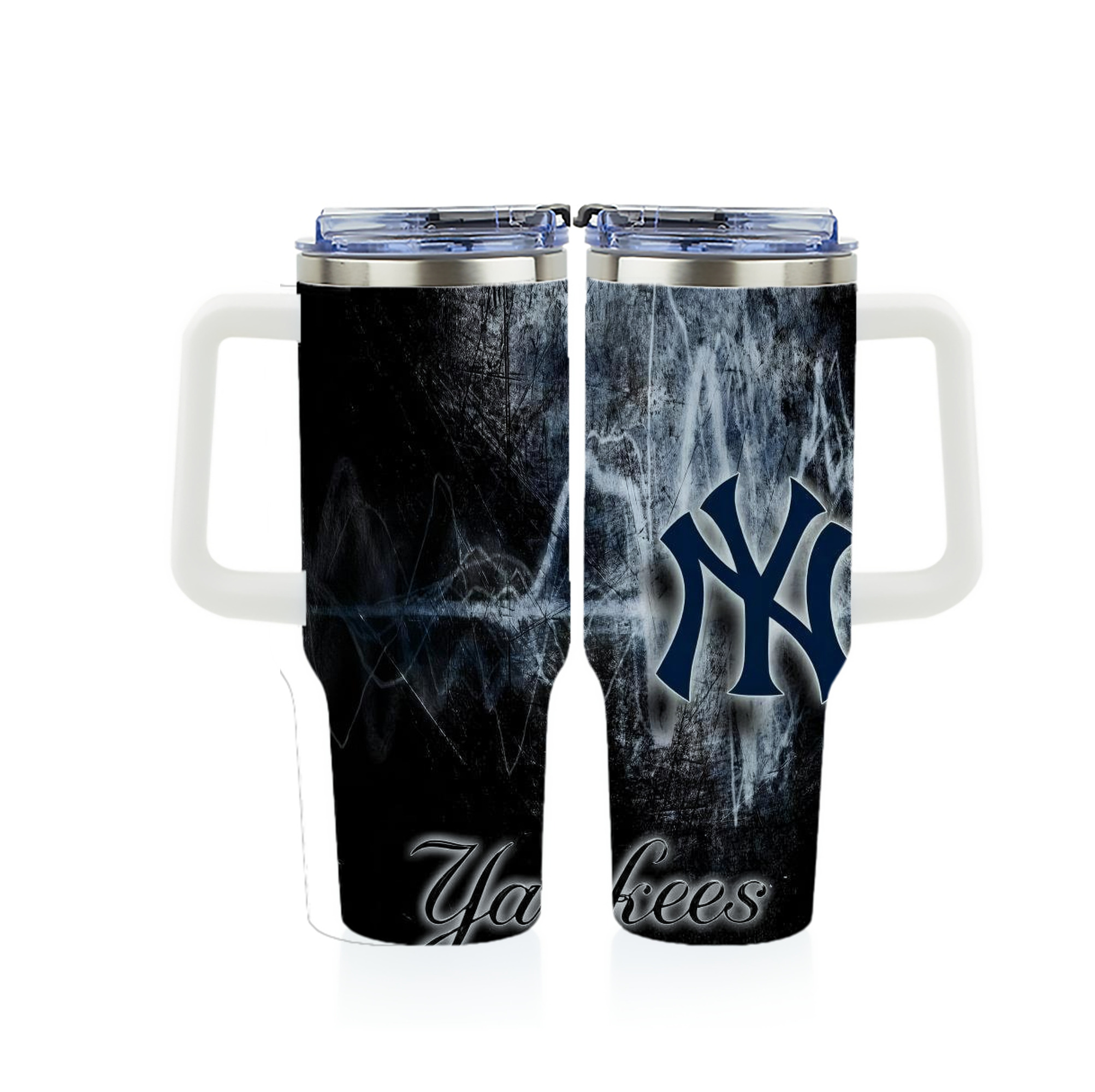 New York Yankees 146 40oz Full Wrap Car Tumbler – Durable Stainless Steel Travel Mug With Vibrant UV Print – Double Wall Insulated, Fits Most Car Cup Holders