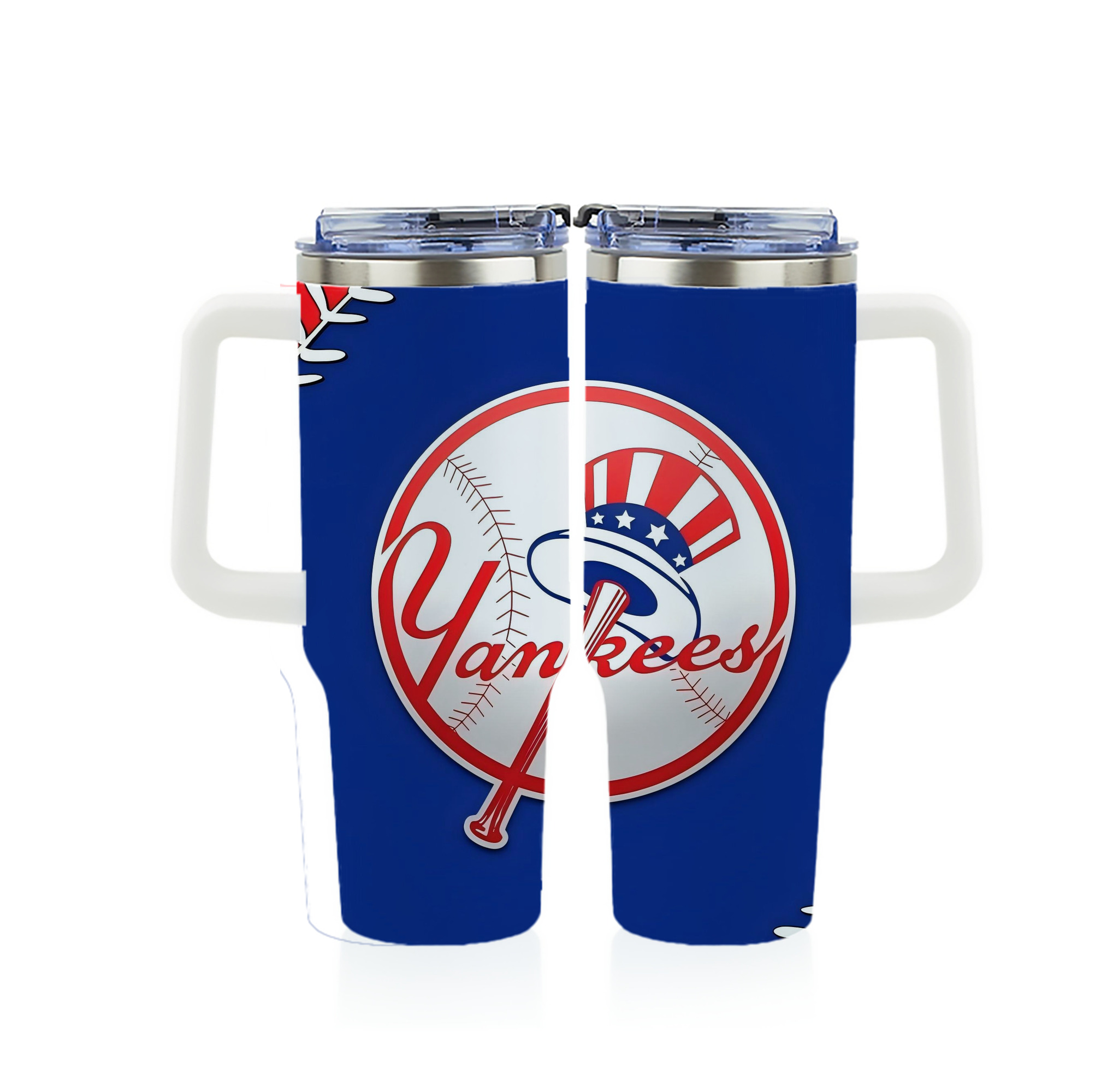 New York Yankees 203 40oz Full Wrap Car Tumbler – Durable Stainless Steel Travel Mug With Vibrant UV Print – Double Wall Insulated, Fits Most Car Cup Holders