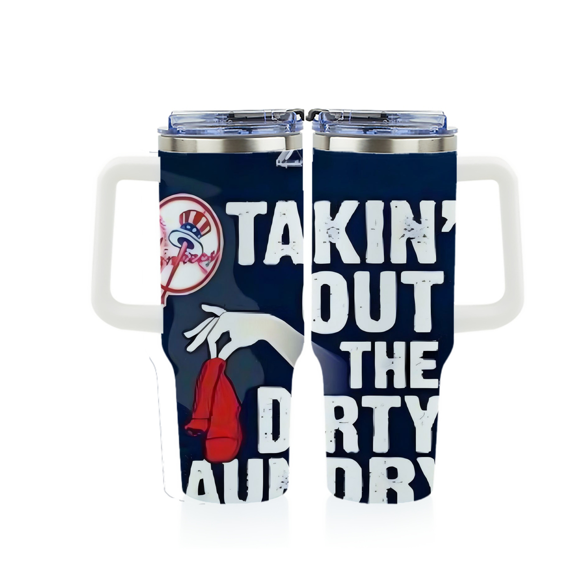 New York Yankees 210 40oz Full Wrap Car Tumbler – Durable Stainless Steel Travel Mug With Vibrant UV Print – Double Wall Insulated, Fits Most Car Cup Holders