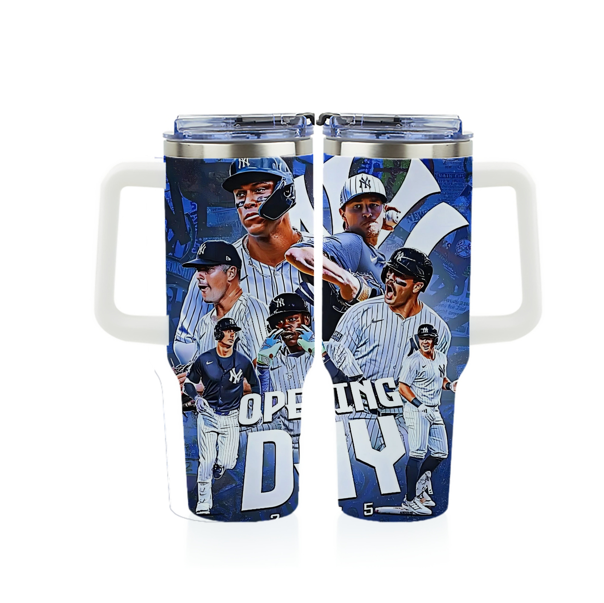 New York Yankees 215 40oz Full Wrap Car Tumbler – Durable Stainless Steel Travel Mug With Vibrant UV Print – Double Wall Insulated, Fits Most Car Cup Holders