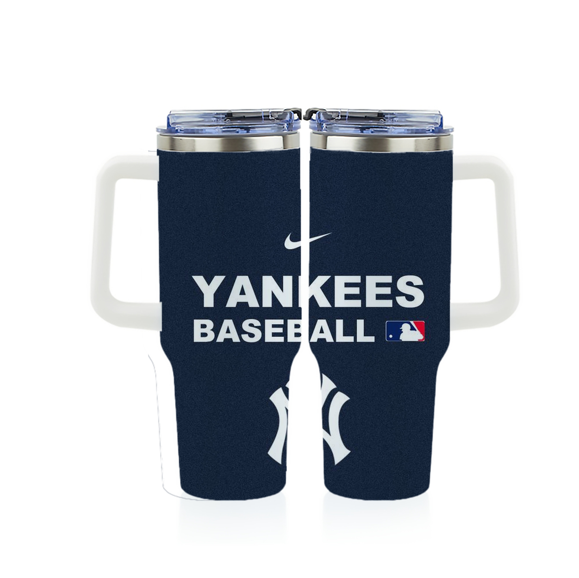 New York Yankees 214 40oz Full Wrap Car Tumbler – Durable Stainless Steel Travel Mug With Vibrant UV Print – Double Wall Insulated, Fits Most Car Cup Holders
